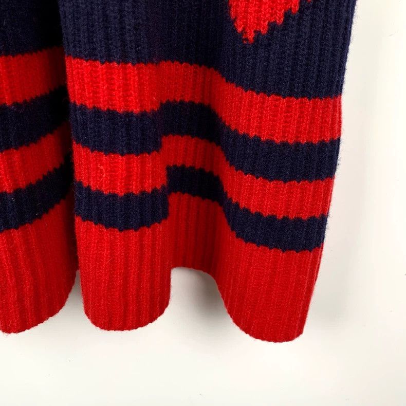Louis Vuitton Louis Vuitton Logo monogrammed red and black crewneck wool Size S / US 4 / IT 40 - 5 Thumbnail