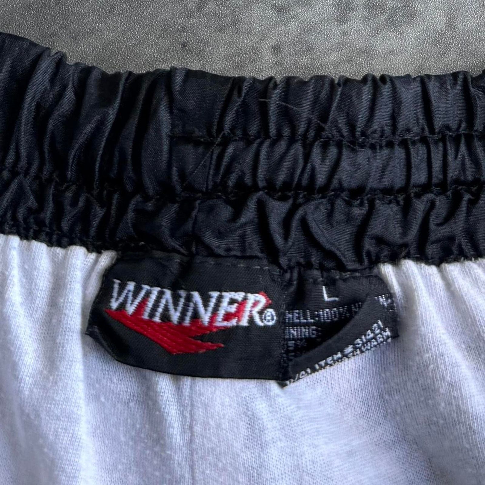 JNCO × Vintage Vintage Y2K Super Baggy Black Grunge Opium Nylon Sweatpants Size US 33 - 4 Thumbnail