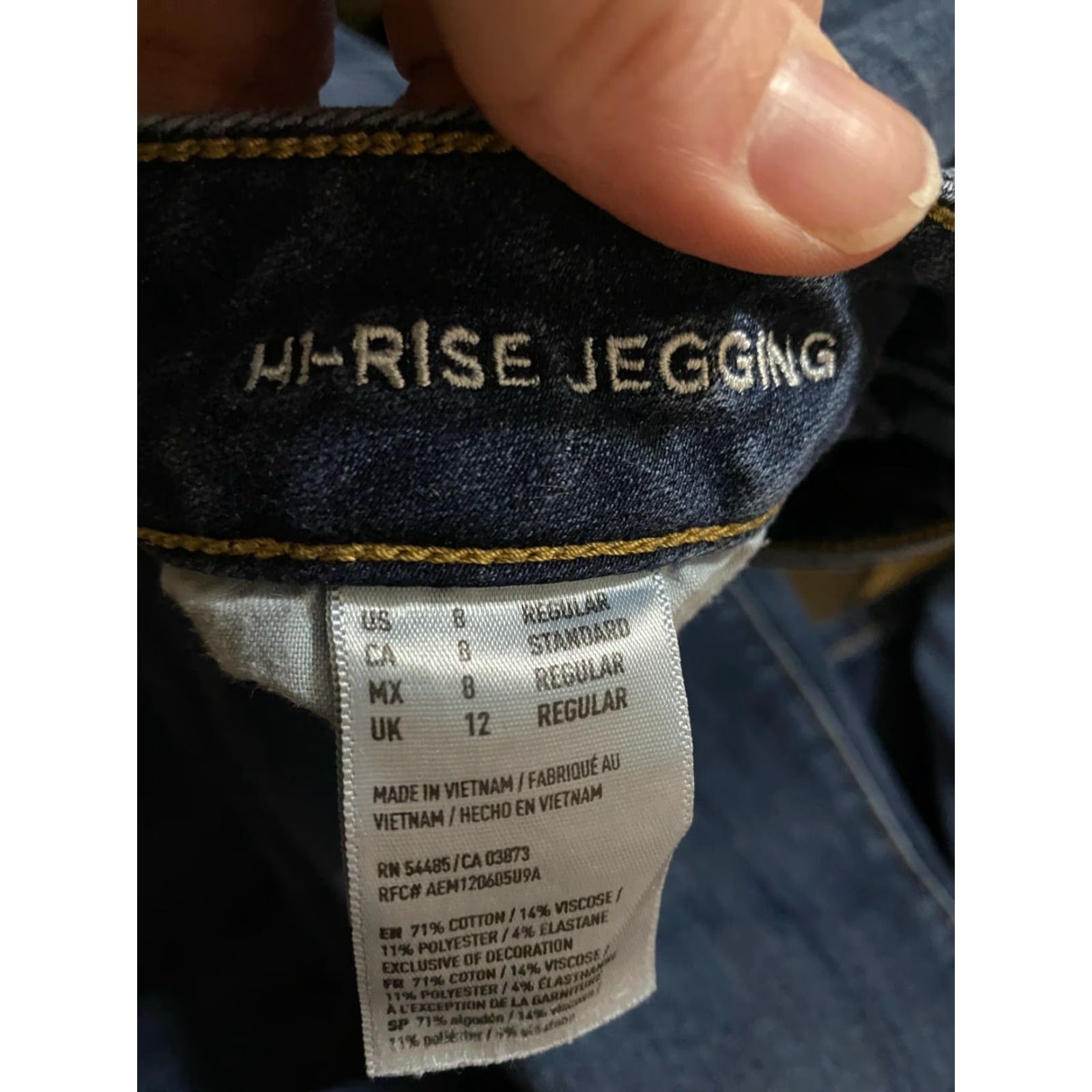 American Eagle Outfitters American Eagle Women sz 8 Jeans Jegging 360 Super Stretch Hi Rise AEO Denim Blue Size 30" / US 8 / IT 44 - 4 Thumbnail