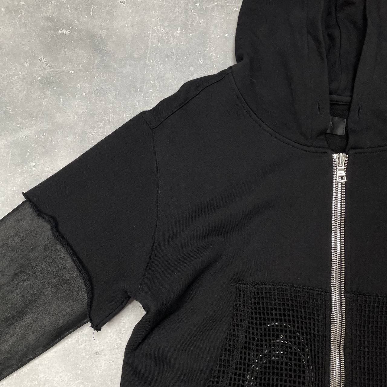 Rta RTA Full Zip-Up Hoodie With Leather Sleeves Women's Black Size M / US 6-8 / IT 42-44 - 7 Thumbnail
