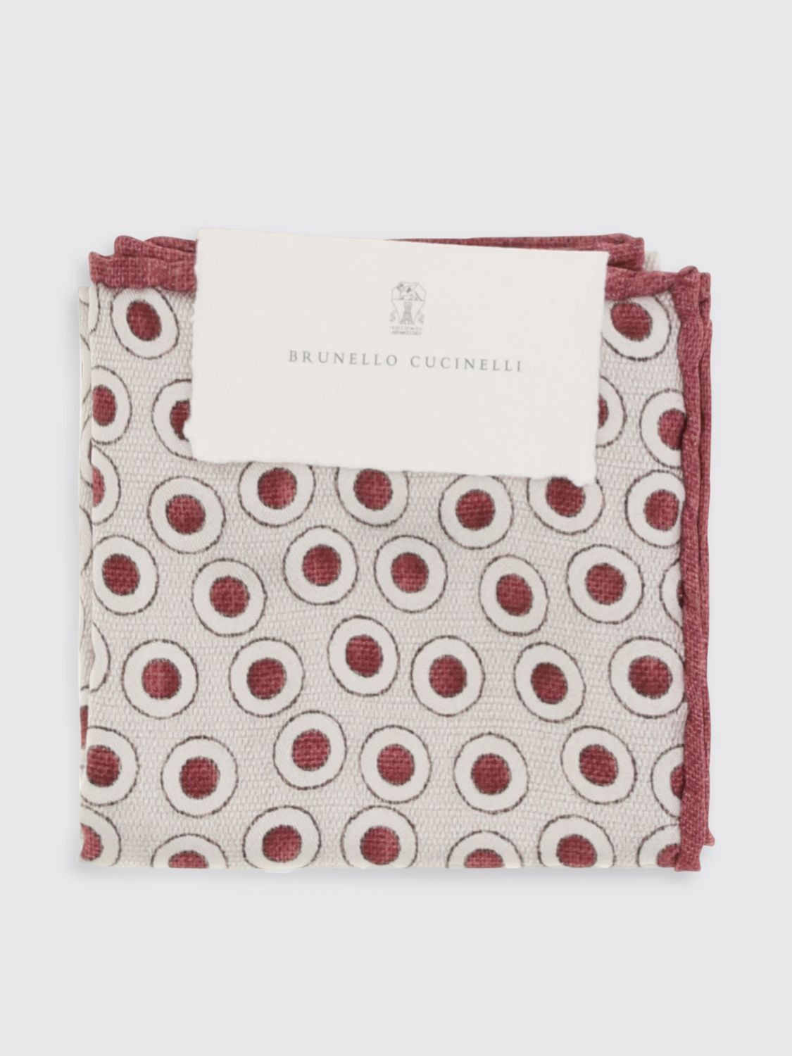 Brunello Cucinelli Brunello Cucinelli Pocket Square Men Cherry Size ONE SIZE - 1 Thumbnail