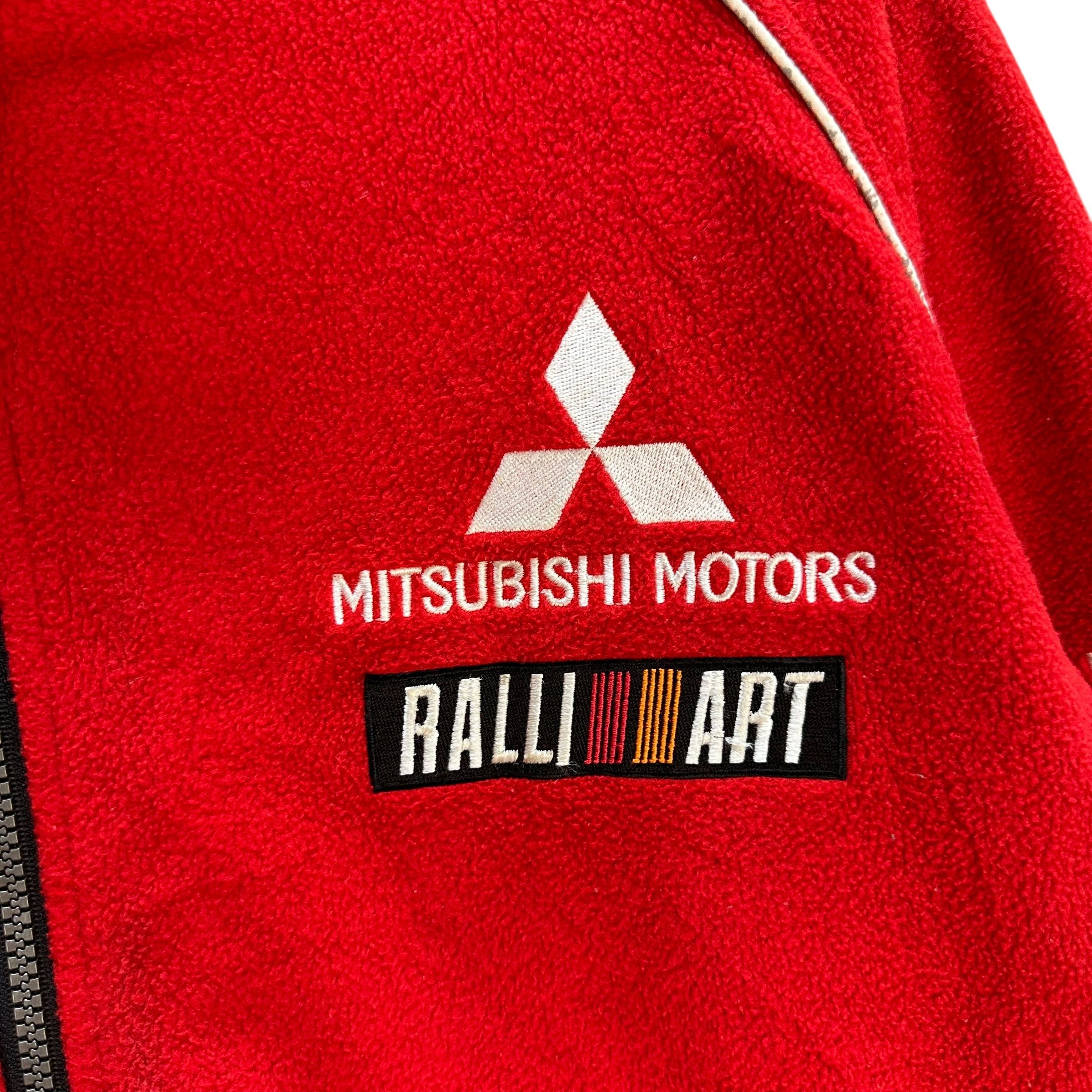 Vintage Vintage 90's MITSUBISHI RALLI ART Fleece Jacket #A71-1732 Size US L / EU 52-54 / 3 - 3 Thumbnail