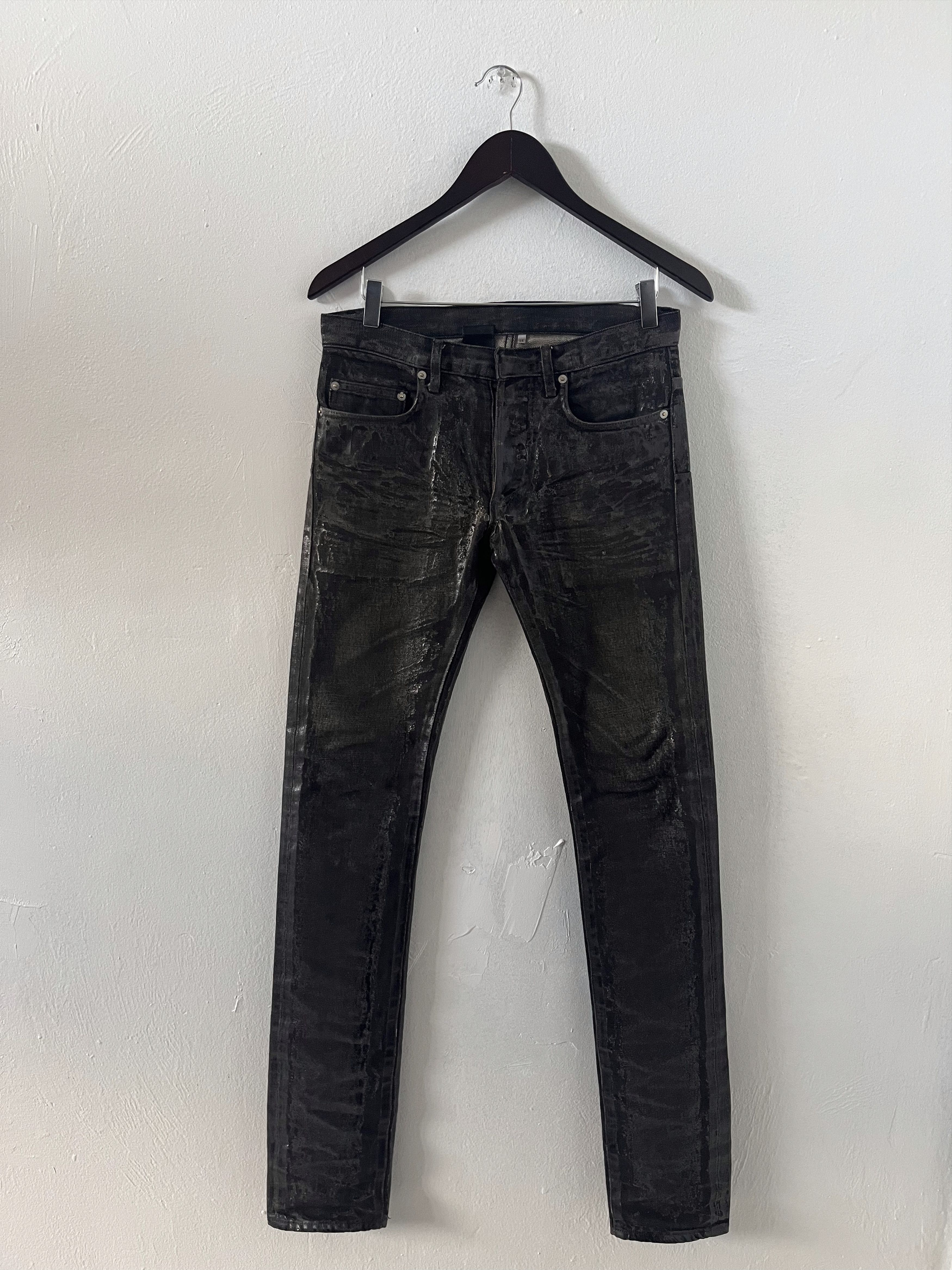 Dior × Hedi Slimane Dior Homme AW07 'Navigate' Waxed Denim Jeans