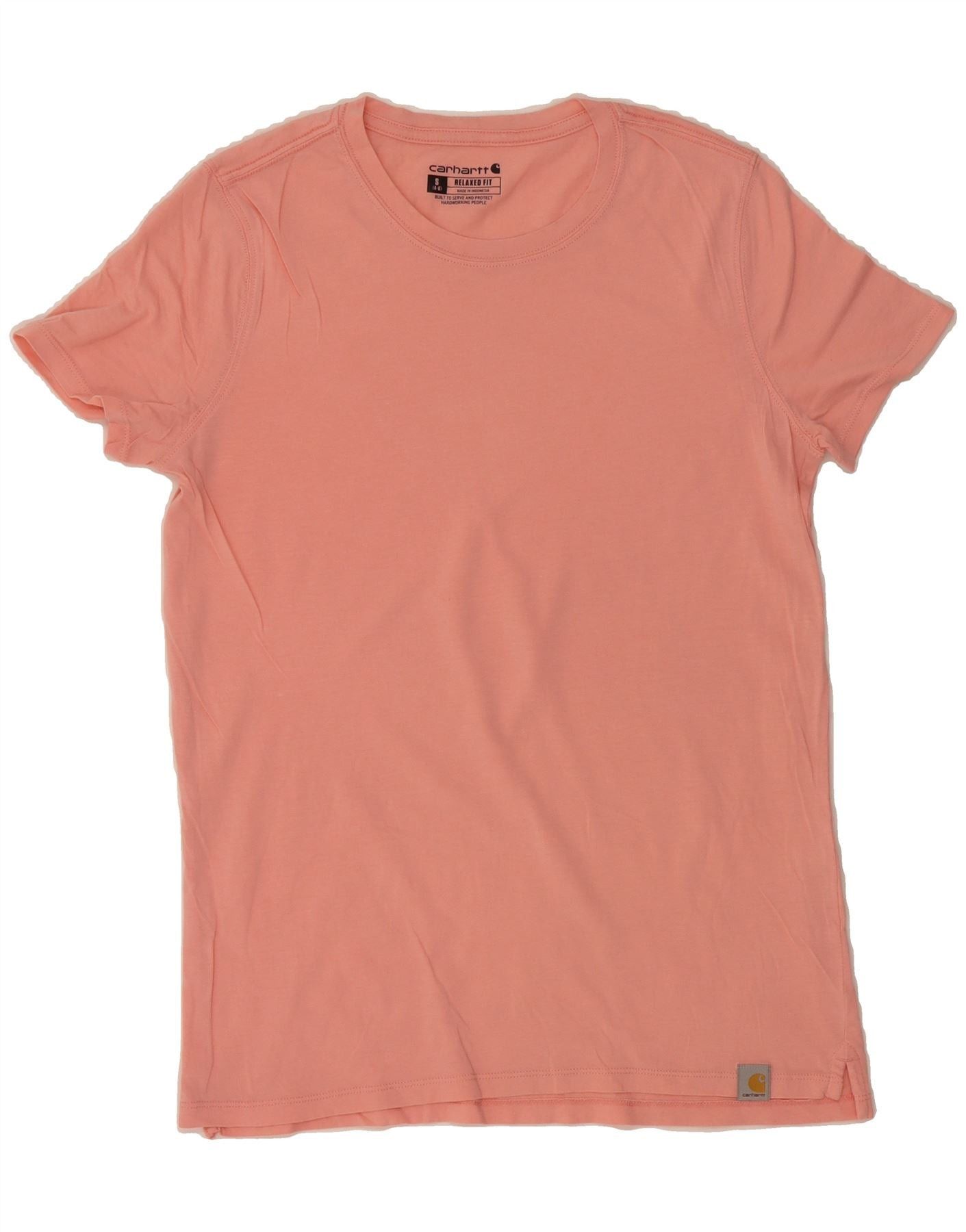 Carhartt Womens Relaxed Fit T-Shirt Top US 4/6 Small Pink Size S / US 4 / IT 40 - 1 Thumbnail