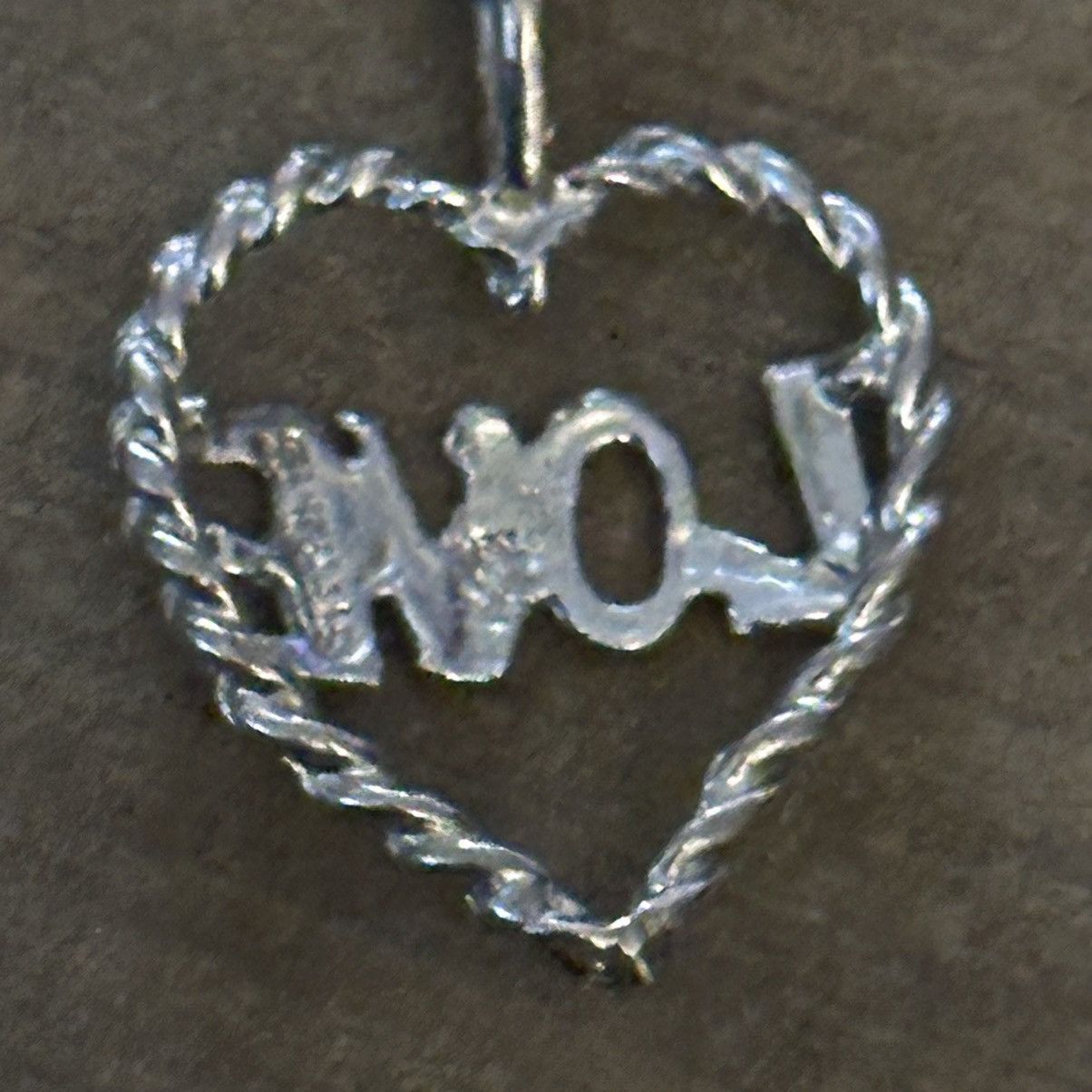 Vintage Vintage love heart pendant necklace Size ONE SIZE - 3 Thumbnail