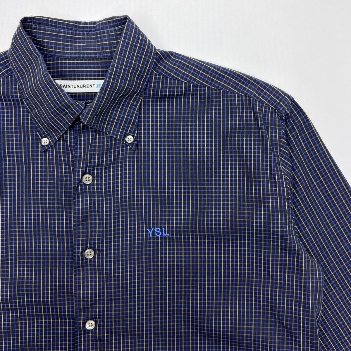 Saint Laurent Paris Saint Laurent Jeans Shirt Button Up Size US L / EU 52-54 / 3 - 4 Thumbnail