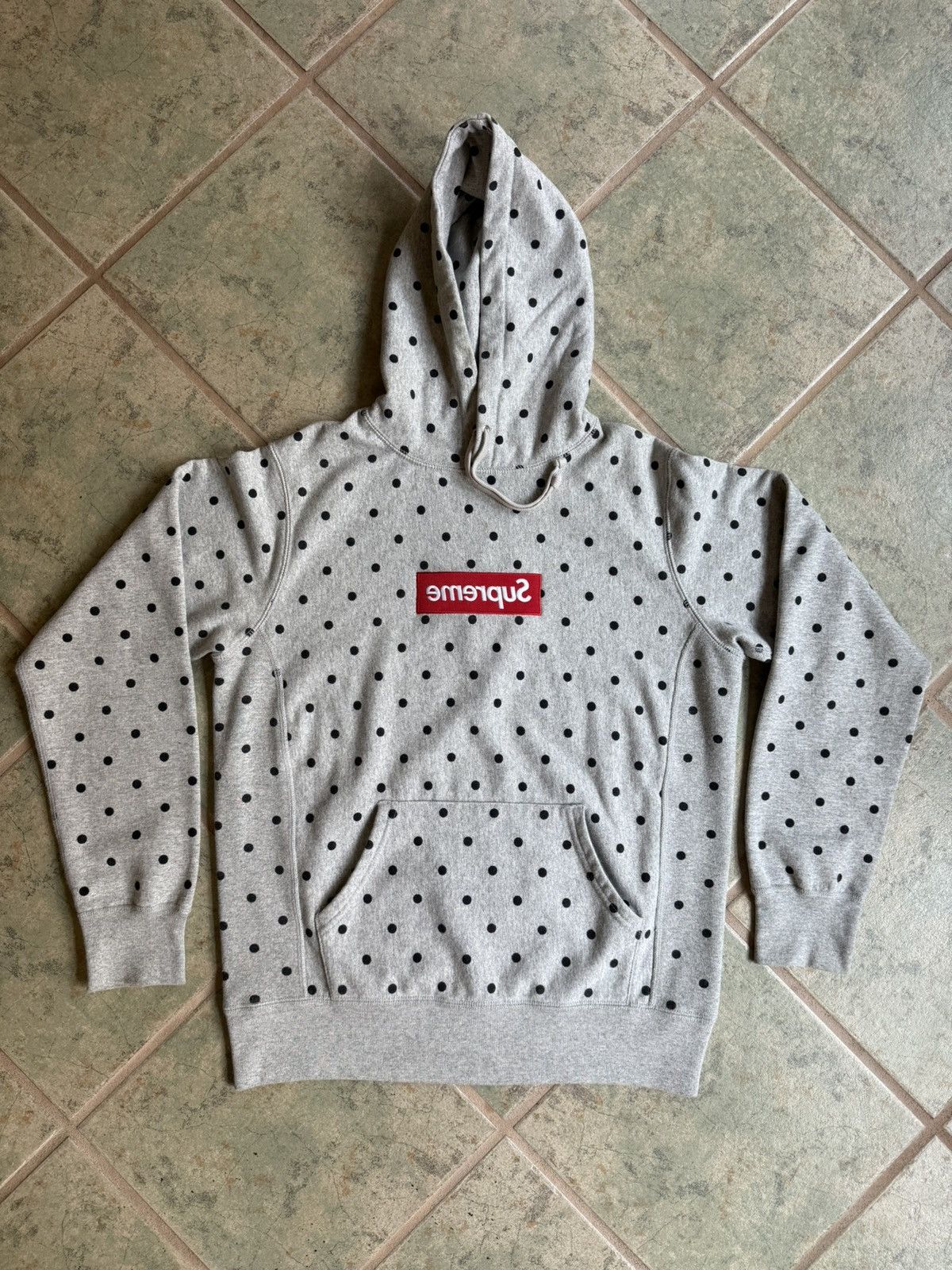 Comme des Garcons SHIRT × Supreme Supreme x CDG Polka Dot Box Logo Hoodie 2012 Size US M / EU 48-50 / 2 - 1 Thumbnail