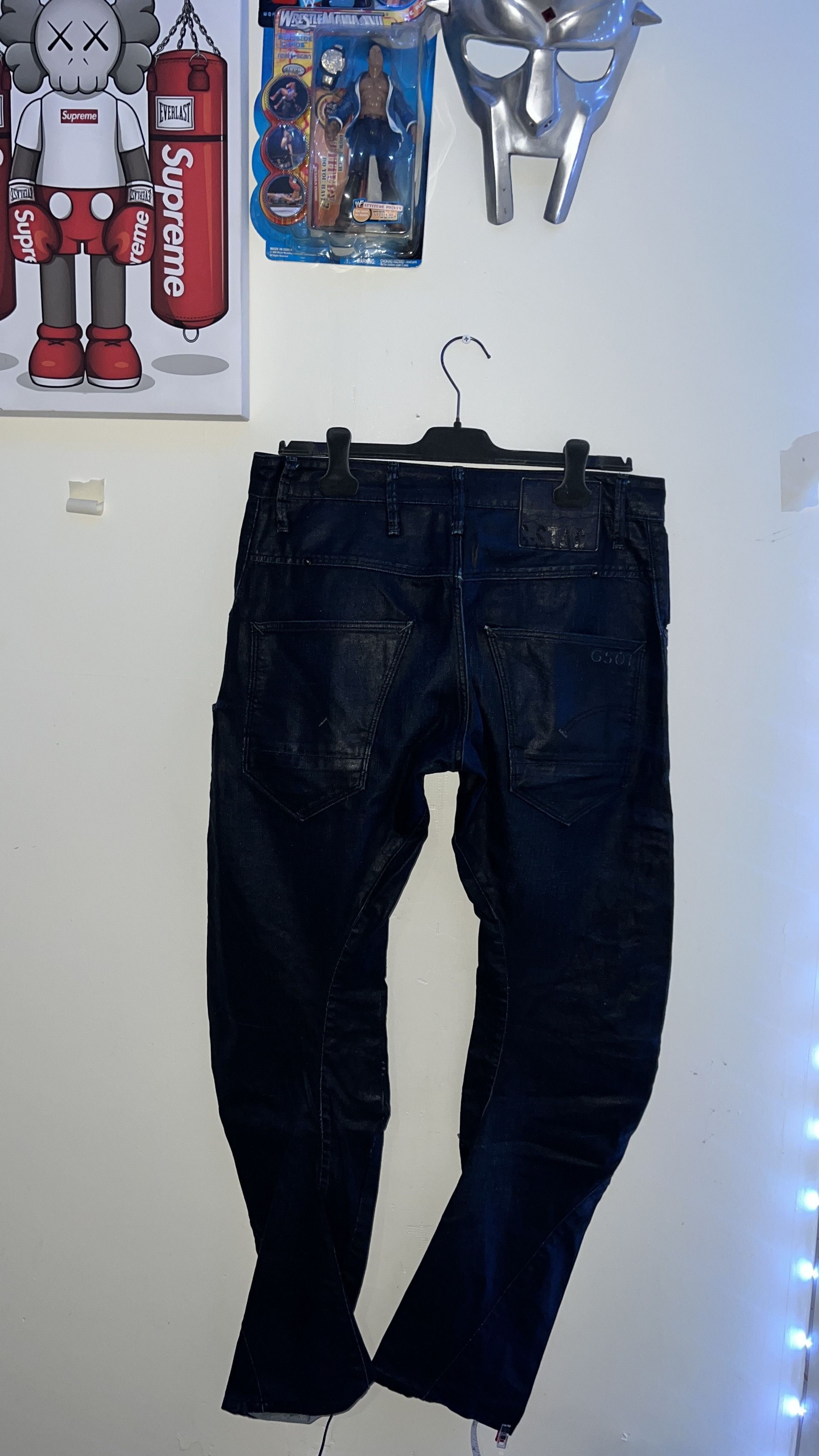 G-Star VINTAGE G STAR RAW WAXED JEANS Size US 32 / EU 48 - 1 Thumbnail