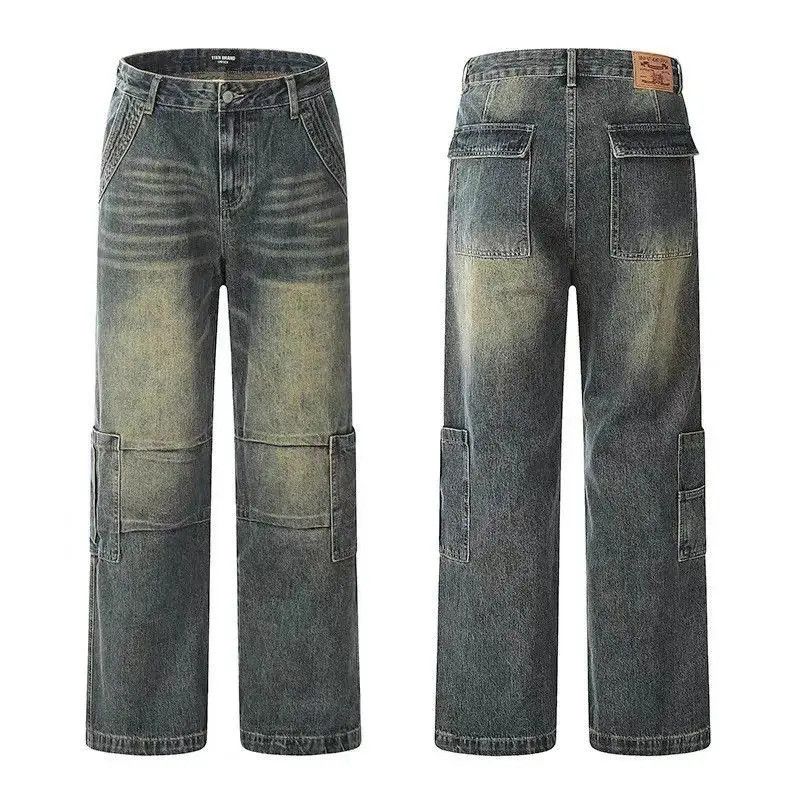 Japanese Brand Retro loose wide leg casual jeans Size US 32 / EU 48 - 5 Thumbnail
