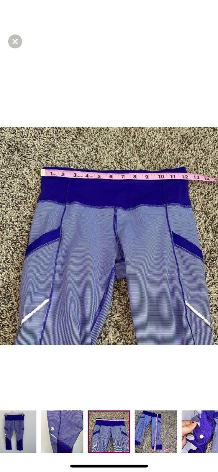 Lululemon Lululemon run for fun crop leggings size 4 Size 27" / US 4 / IT 40 - 3 Thumbnail