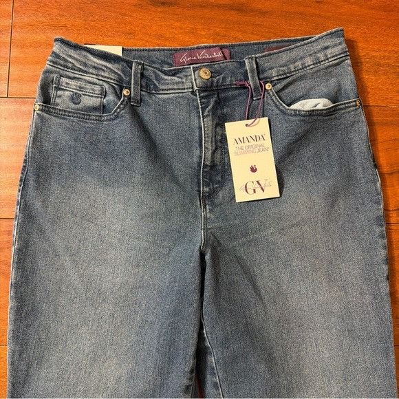 Gloria Vanderbilt Gloria Vanderbilt Classic Straight Leg Amanda Blue Jeans 10 Size 30" / US 8 / IT 44 - 2 Thumbnail