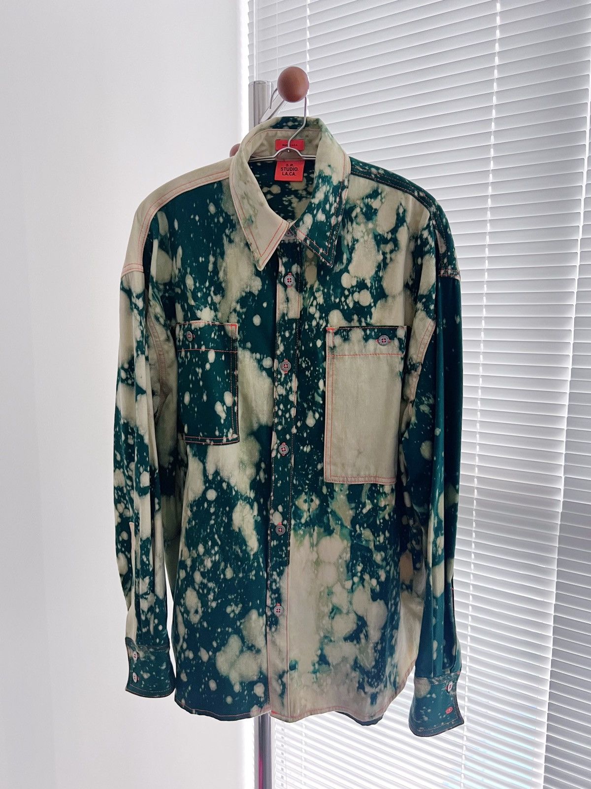 Sterling Ruby SR Studio LA Soto Pine Dyed Denim Shirt Size US S / EU 44-46 / 1 - 1 Thumbnail