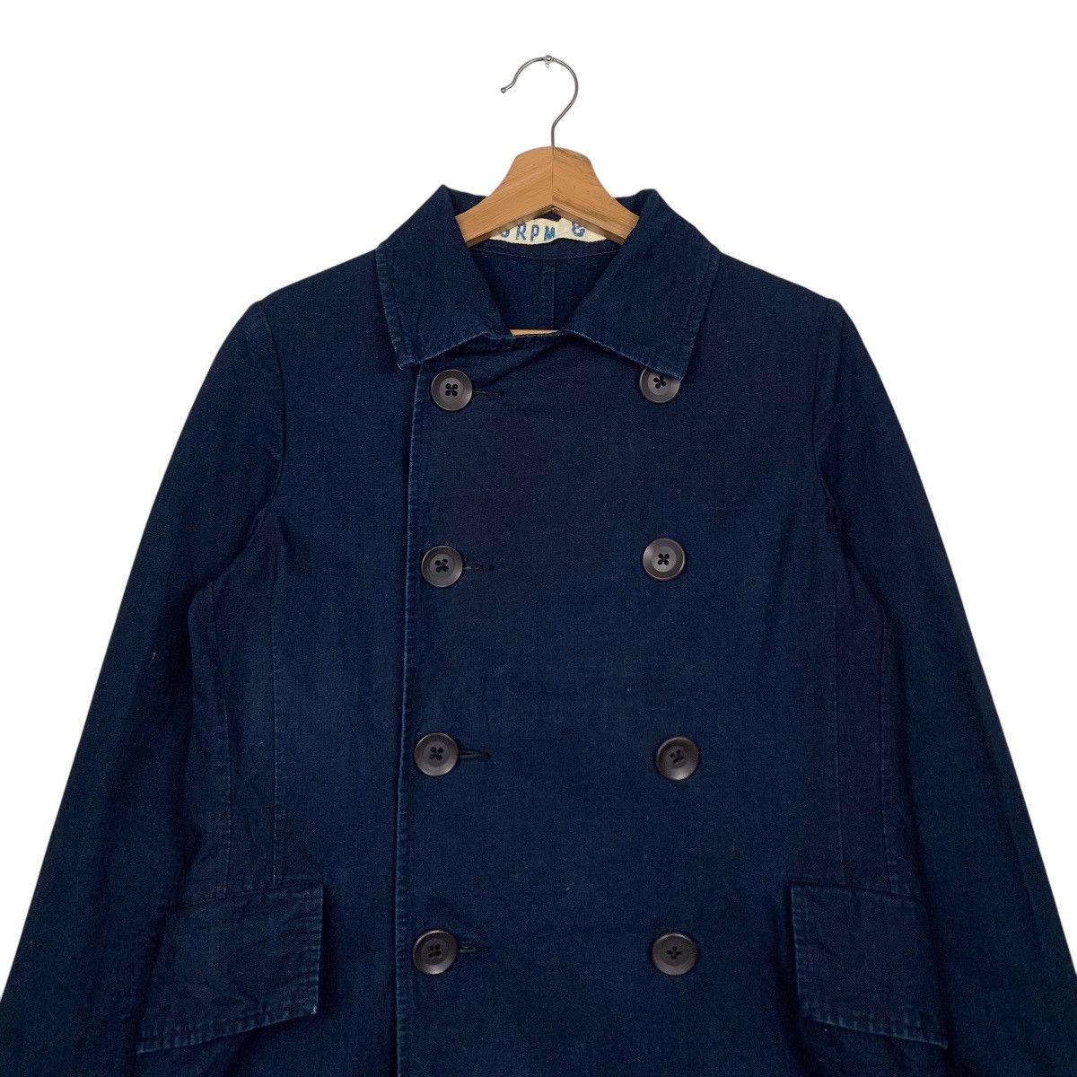 45rpm ☀️45RPM double breasted navy cotton jacket Size US S / EU 44-46 / 1 - 3 Thumbnail