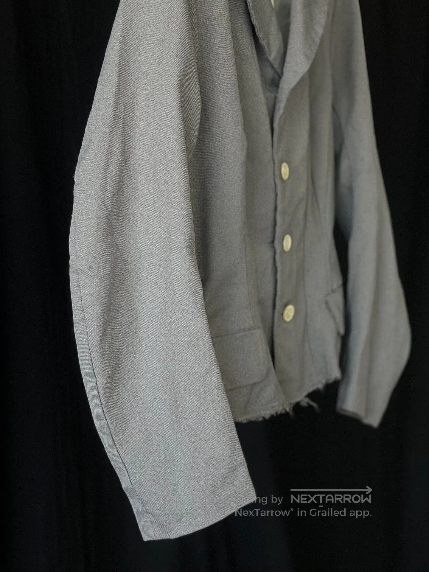 Comme des Garcons CDG Gray Tailored Small Blazer. Size S / US 4 / IT 40 - 1 Thumbnail