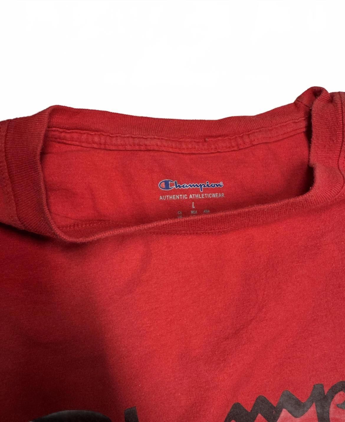 Champion Champion Red Graphic T-Shirt - Authentic Athletic Wear Size US L / EU 52-54 / 3 - 5 Thumbnail