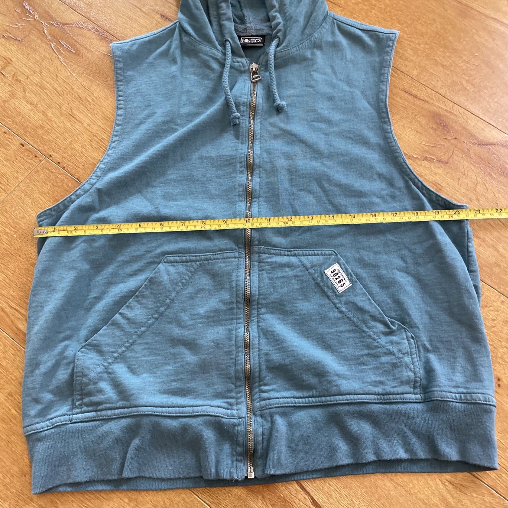 Vintage VINTAGE Nine O Two Six Five Hooded Vest Blue Surfer Full Zip Grunge Sleeveless S Women Men? Size S / US 4 / IT 40 - 6 Thumbnail
