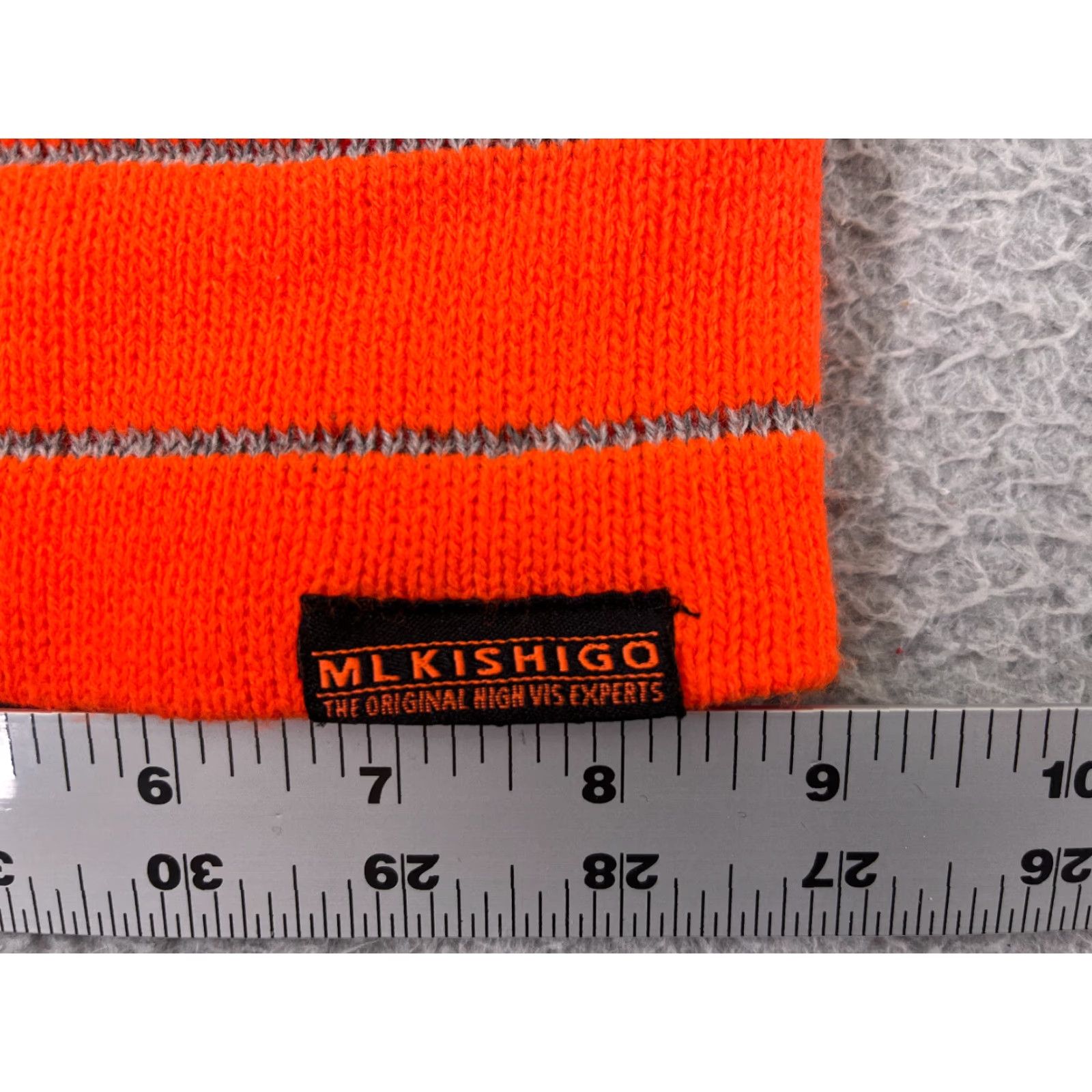 Vintage ML Kishigo Beanie Knit Acrylic High Visibility Orange Adult One Size Hat/Cap Winter Ski Workwear Mens Size ONE SIZE - 2 Thumbnail