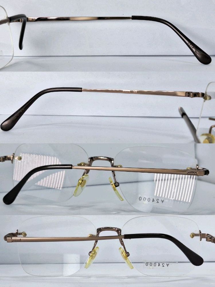 Vintage Charmant Axia 658 HOYA Excellence Titan Rimless Frame Japan Size ONE SIZE - 8 Thumbnail