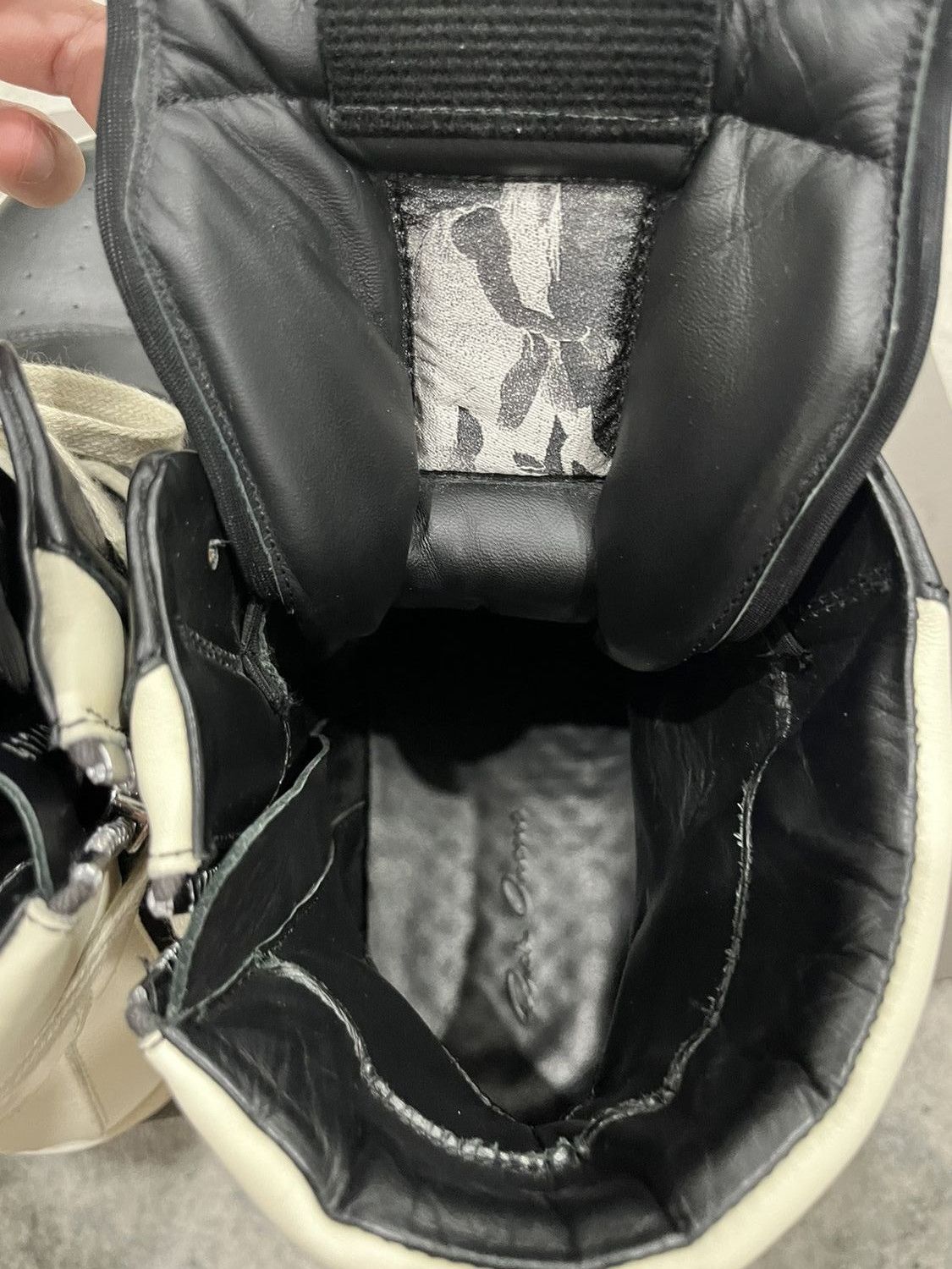 Rick Owens Black Milk Geobasket Size US 8 / EU 41 - 6 Thumbnail