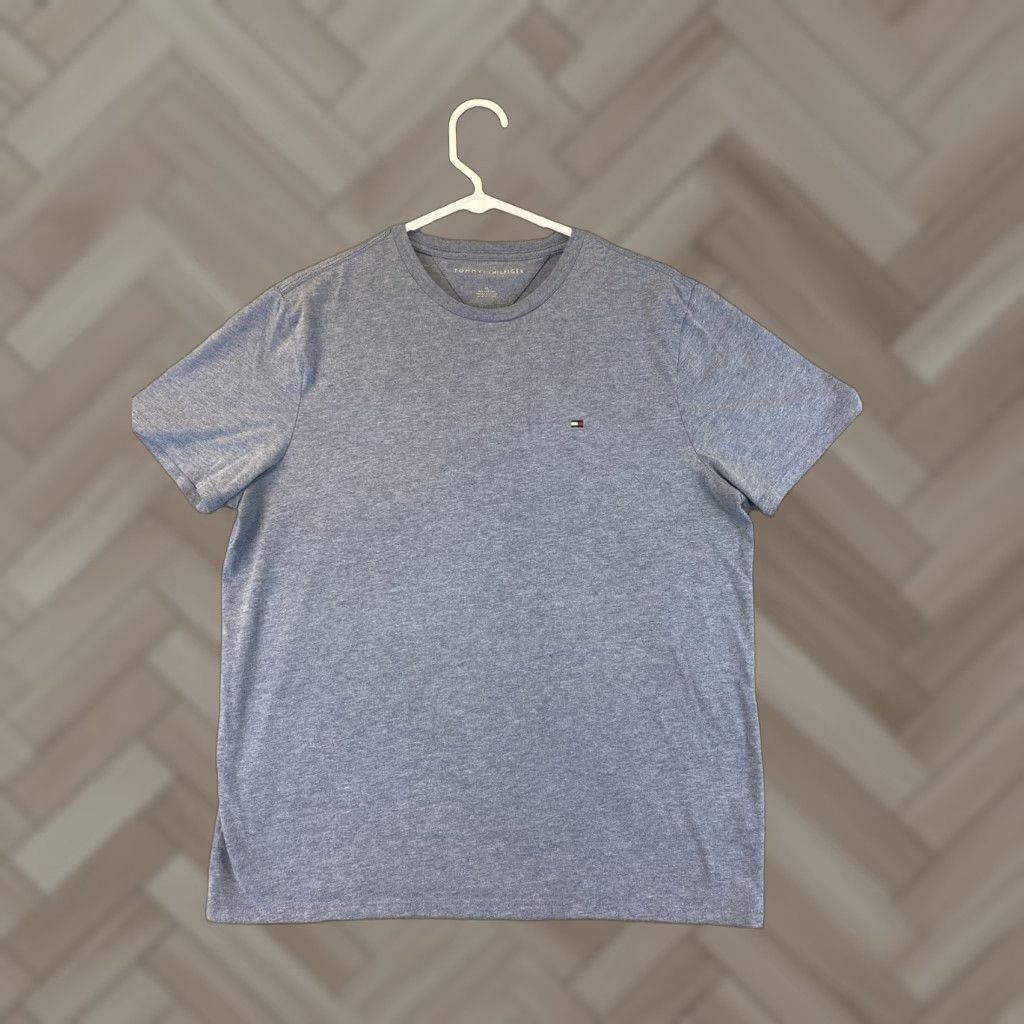 Tommy Hilfiger Tommy Hilfiger Men's T-Shirt Short Sleeve Crew-Neck Light Blue Tee 61-16 M Size US M / EU 48-50 / 2 - 1 Thumbnail