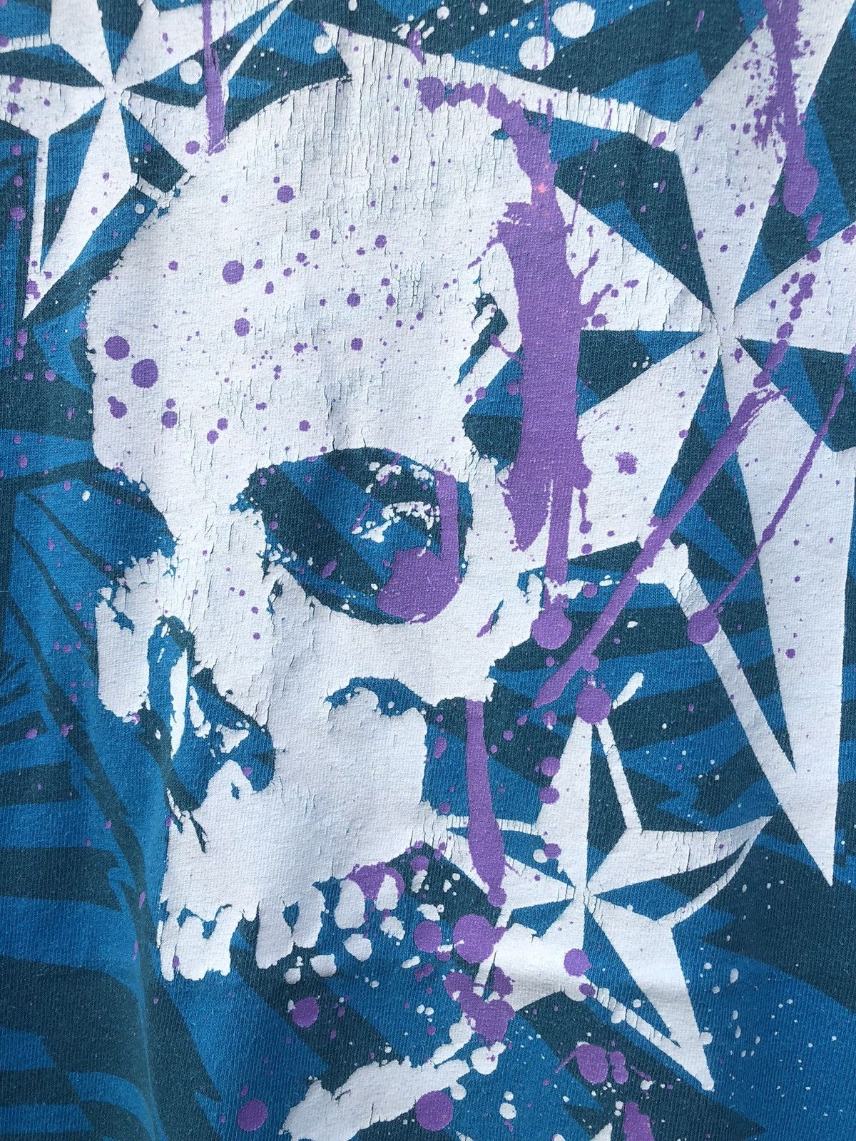 Vintage Vintage Y2K Skull Grunge Graphic Tshirt Size US L / EU 52-54 / 3 - 5 Thumbnail