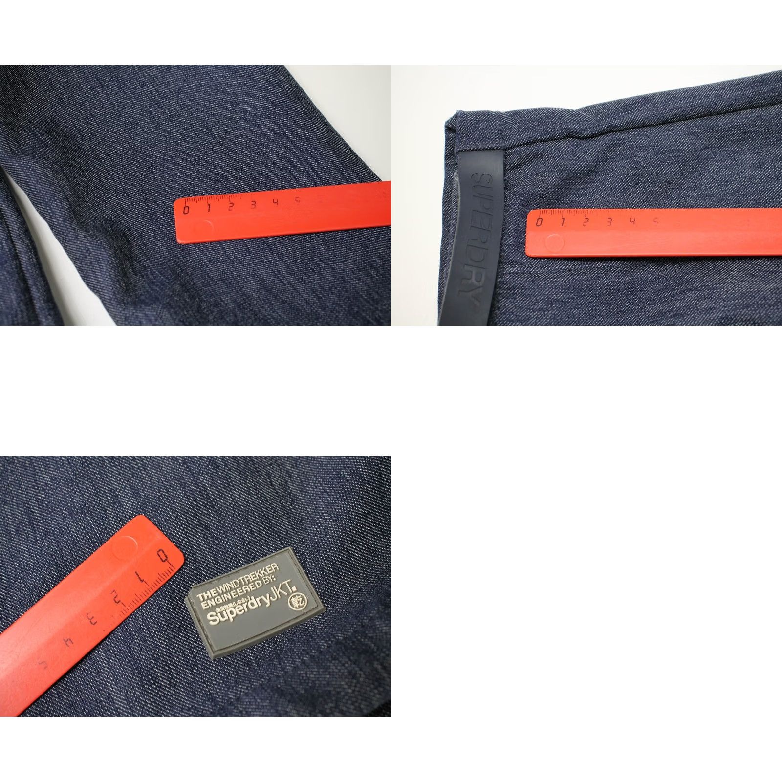 Superdry Superdry Jacket Men's SMALL Full Zip High Neck Denim Look Blue Size US S / EU 44-46 / 1 - 9 Thumbnail