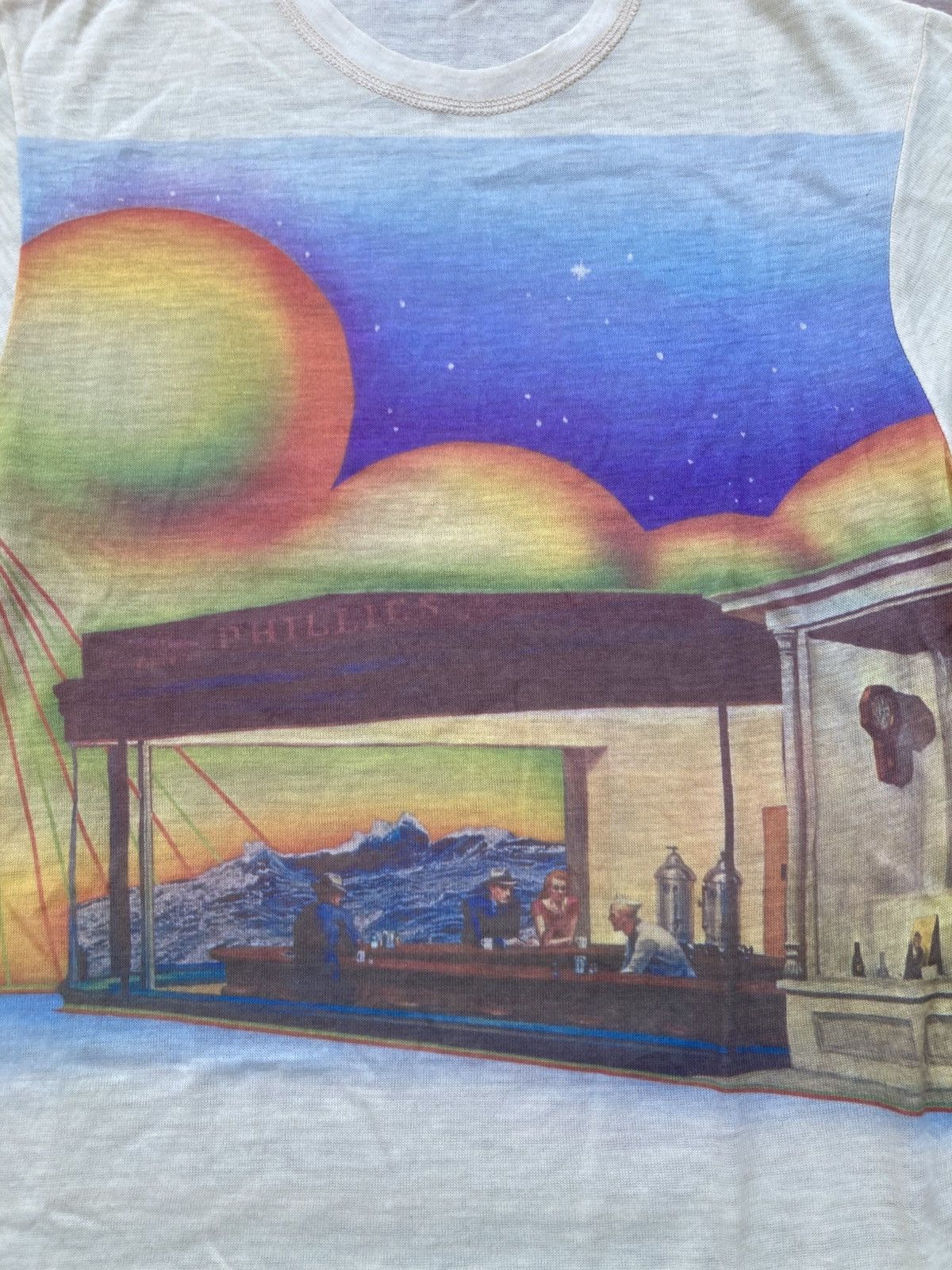 Vintage Vintage 70s 'Nighthawks' by Edward Hopper Painting T shirt Size US S / EU 44-46 / 1 - 3 Thumbnail