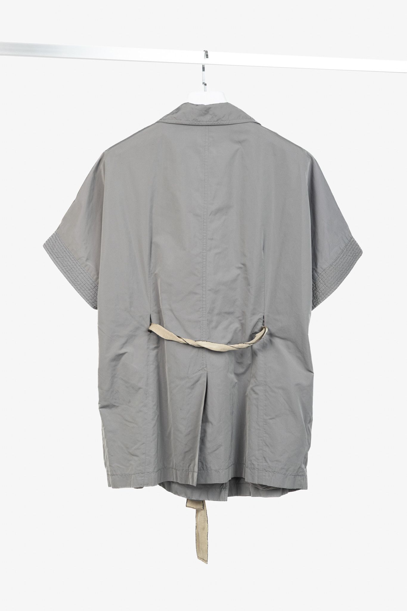 Brunello Cucinelli Brunello Cucinelli Rosette-Belt Short-Sleeve Jacket Size XXL / US 16-18 / IT 52-54 - 2 Thumbnail