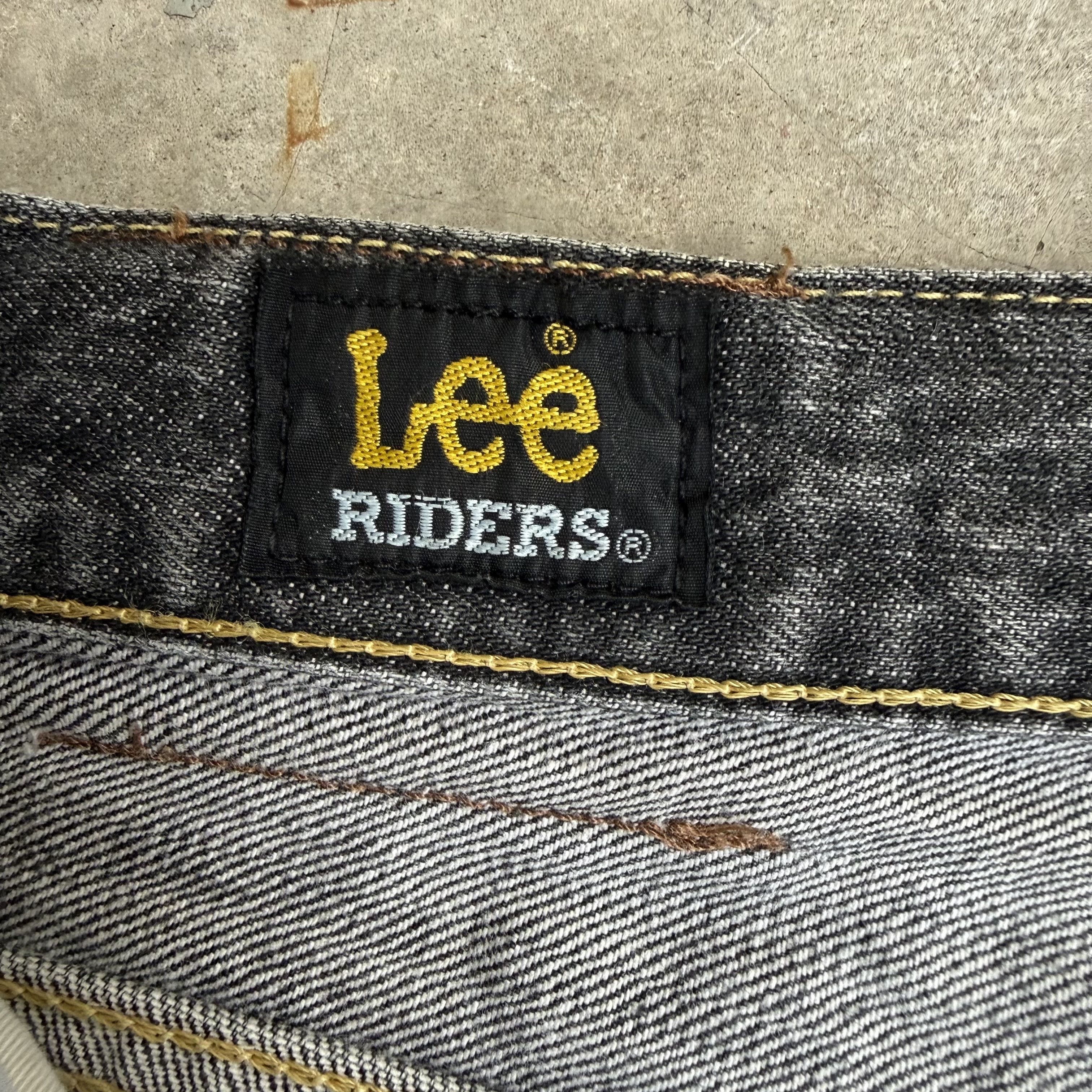 Lee Vintage Lee Rider Black Faded Denim Jeans Size US 33 - 8 Thumbnail