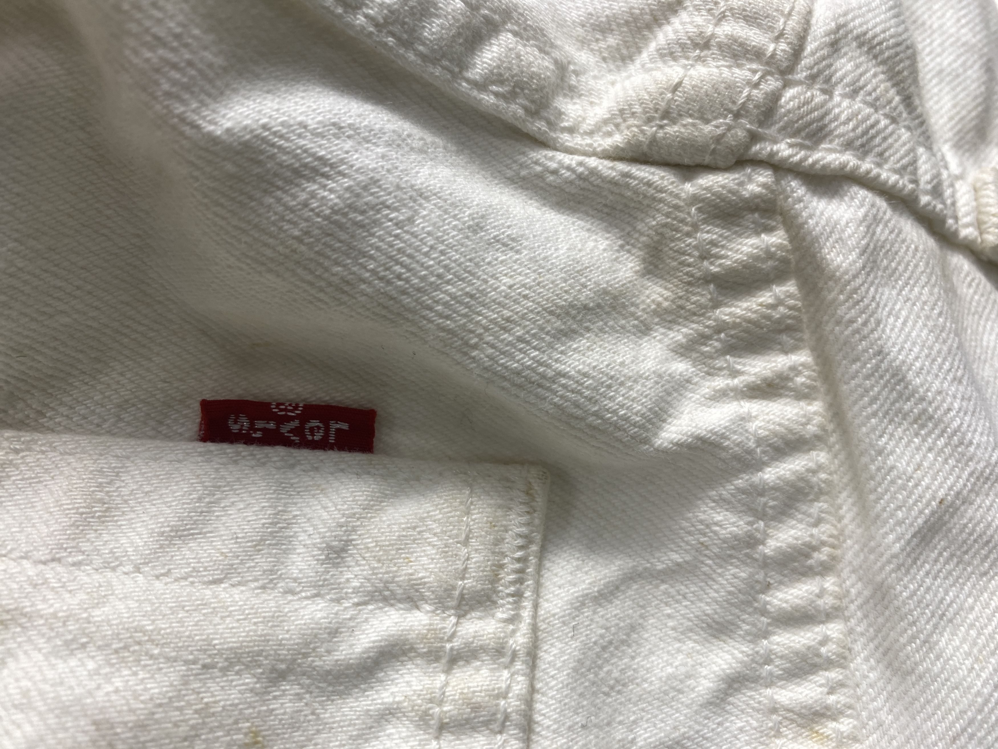Levi's Vintage Levi's 501 Straight Cut White Jeans CP0062 Size US 32 / EU 48 - 9 Thumbnail