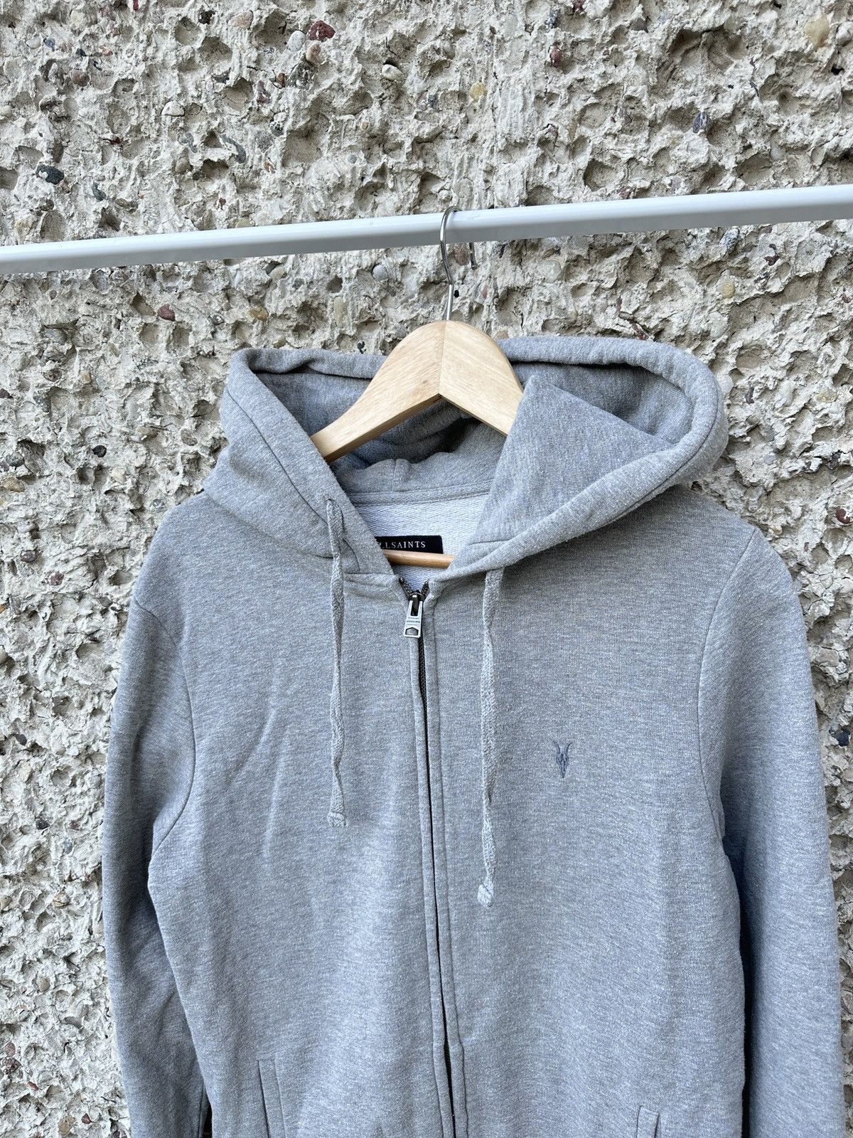 Allsaints All Saints grey zip hoodie Size US M / EU 48-50 / 2 - 2 Thumbnail