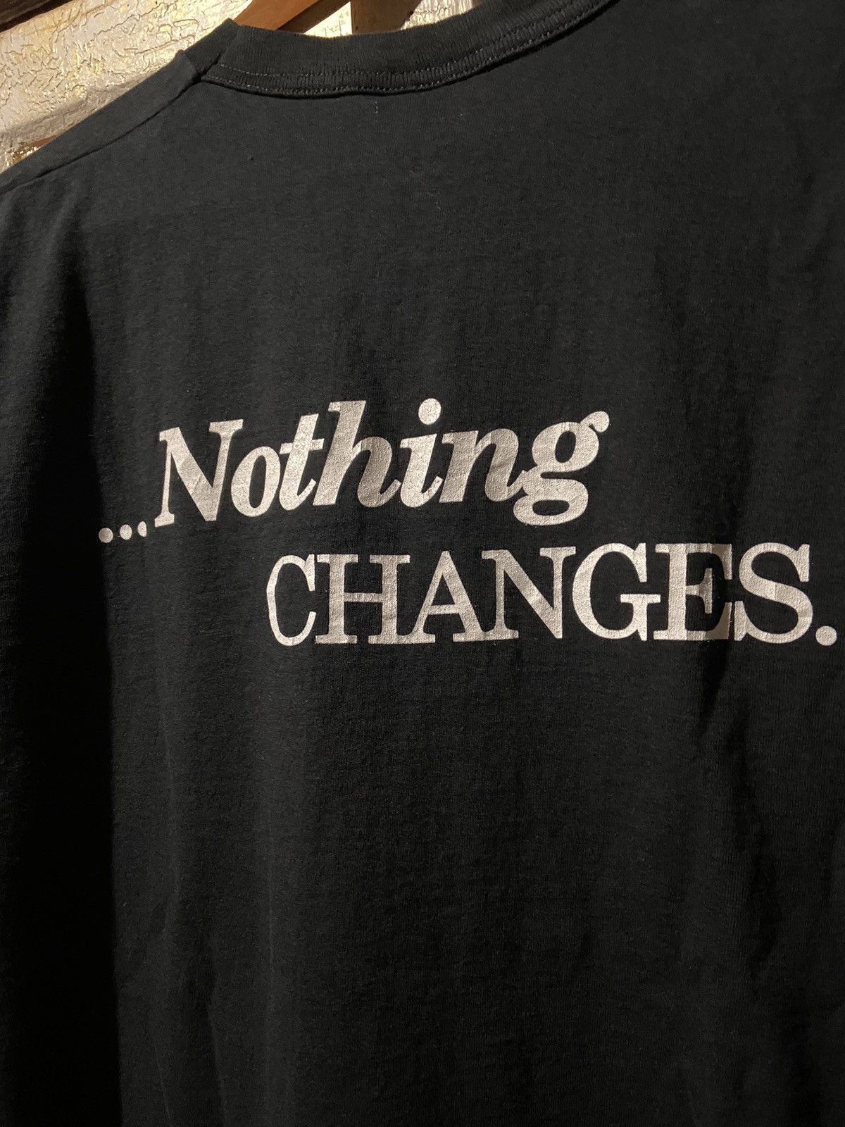 Vintage Vintage if nothing changes text black t-shirt size L Size US L / EU 52-54 / 3 - 6 Thumbnail
