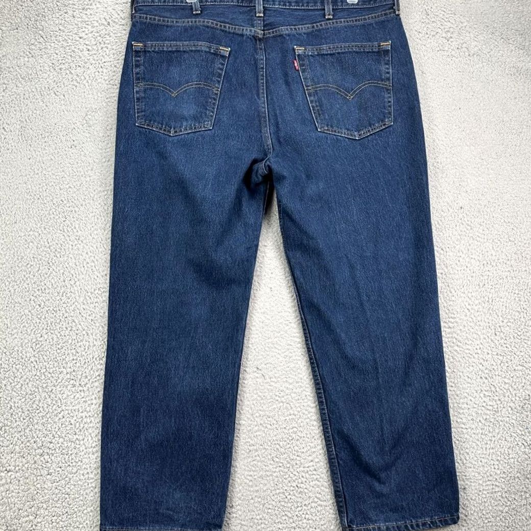 Levi's Levi's Jeans Mens Relaxed Straight Blue Dark Wash Red Tab 5 Pocket Denim 40X30 Comfort Outdoor Size US 40 / EU 56 - 2 Thumbnail
