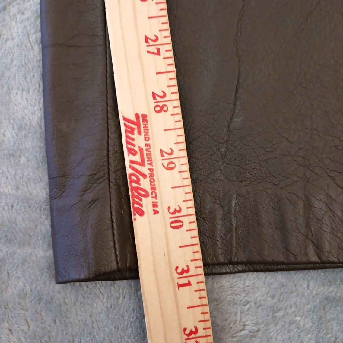 Vintage Mixit Womens Pants 10 Brown Leather 29x31 High Rise Lined Straight Chino Vintage No Size 32" / US 10 / IT 46 - 4 Thumbnail