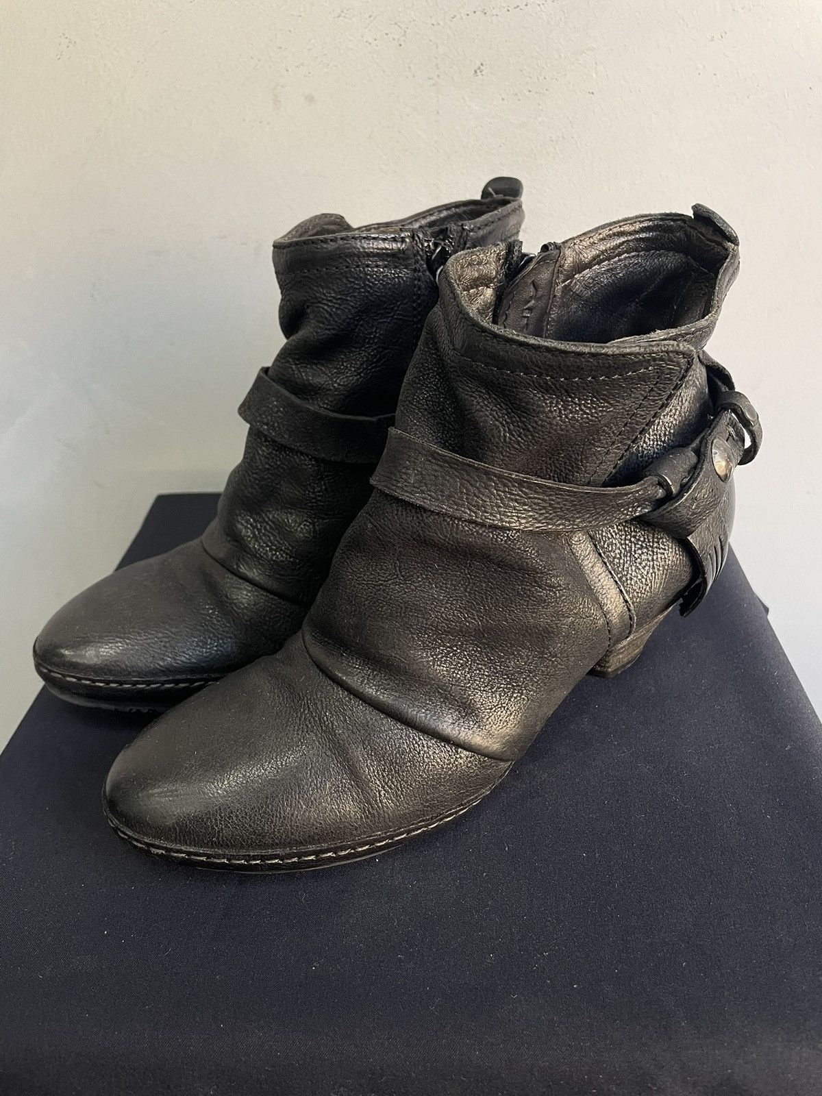 A.S.98 A.S. 98 Archive Airstep Boots Leather Vintage Ankle Heel Size US 7 / IT 37 - 8 Thumbnail