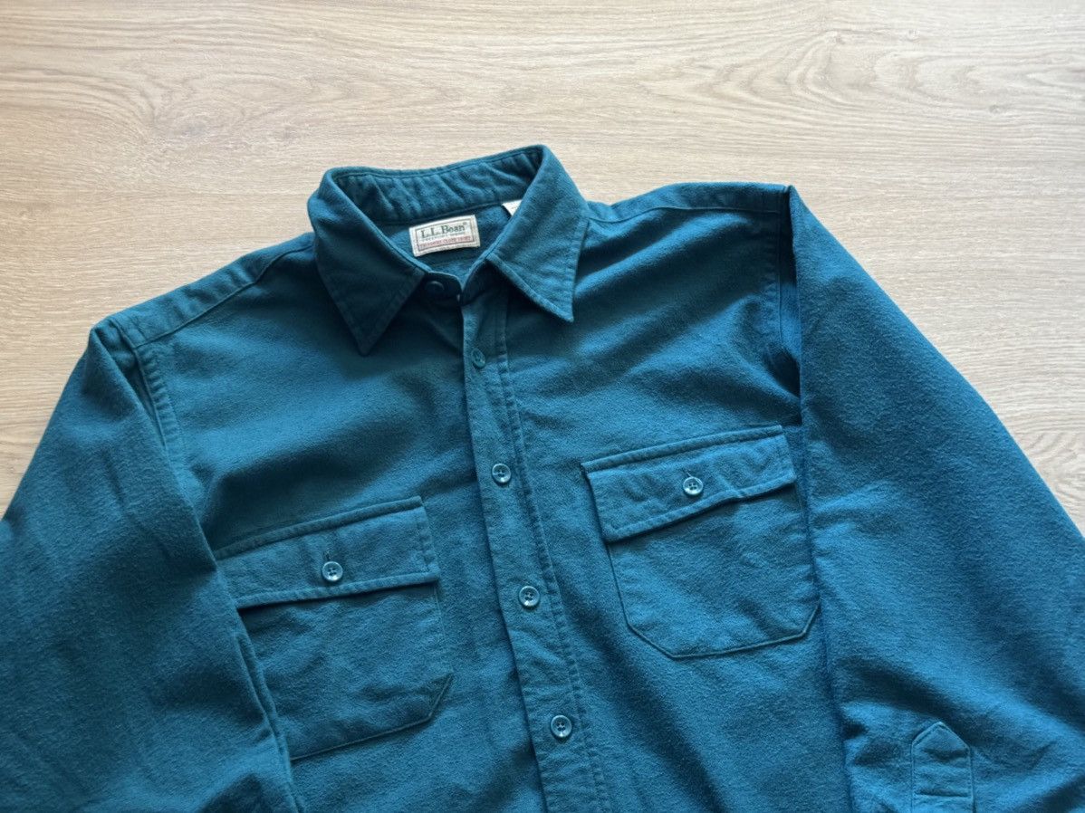 L.L. Bean Vintage 90’s L.L.Bean Made in USA Flannel Shirt Size US L / EU 52-54 / 3 - 2 Thumbnail