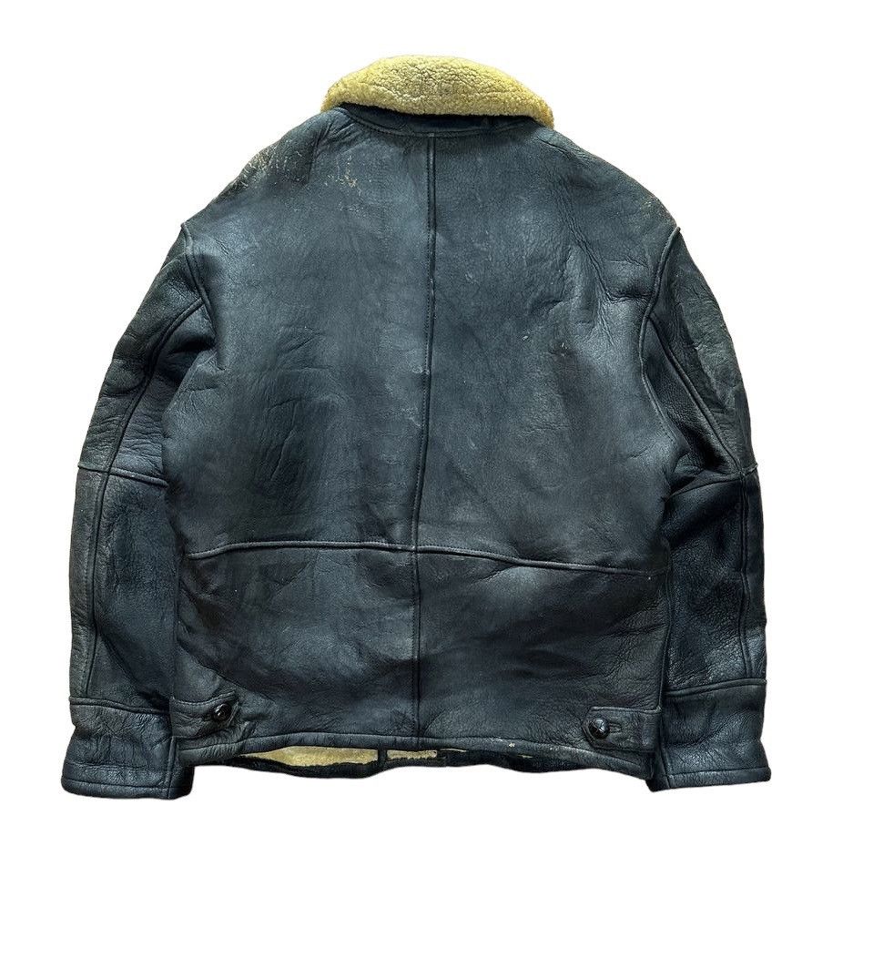 Vintage Roberto Massini Shearling Leather Jacket Size US M / EU 48-50 / 2 - 9 Thumbnail