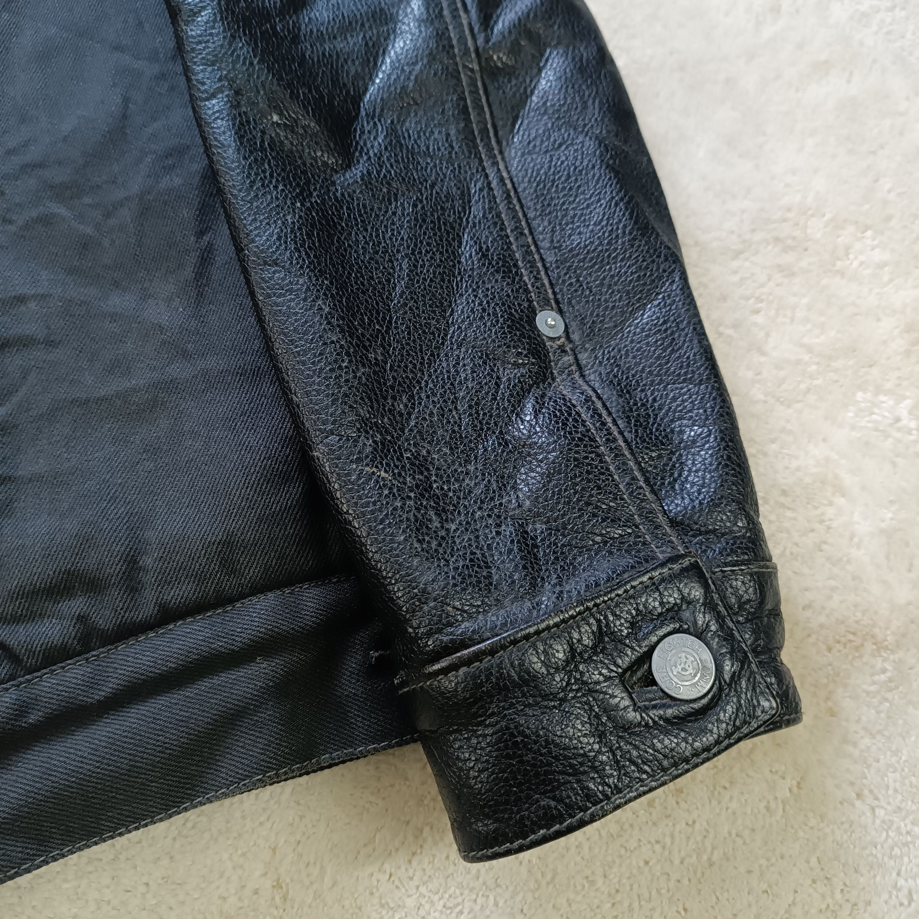 Other TROPICAL HELL By CoreFighter Leather Sleeves Trucker Jacket Size US L / EU 52-54 / 3 - 10 Thumbnail