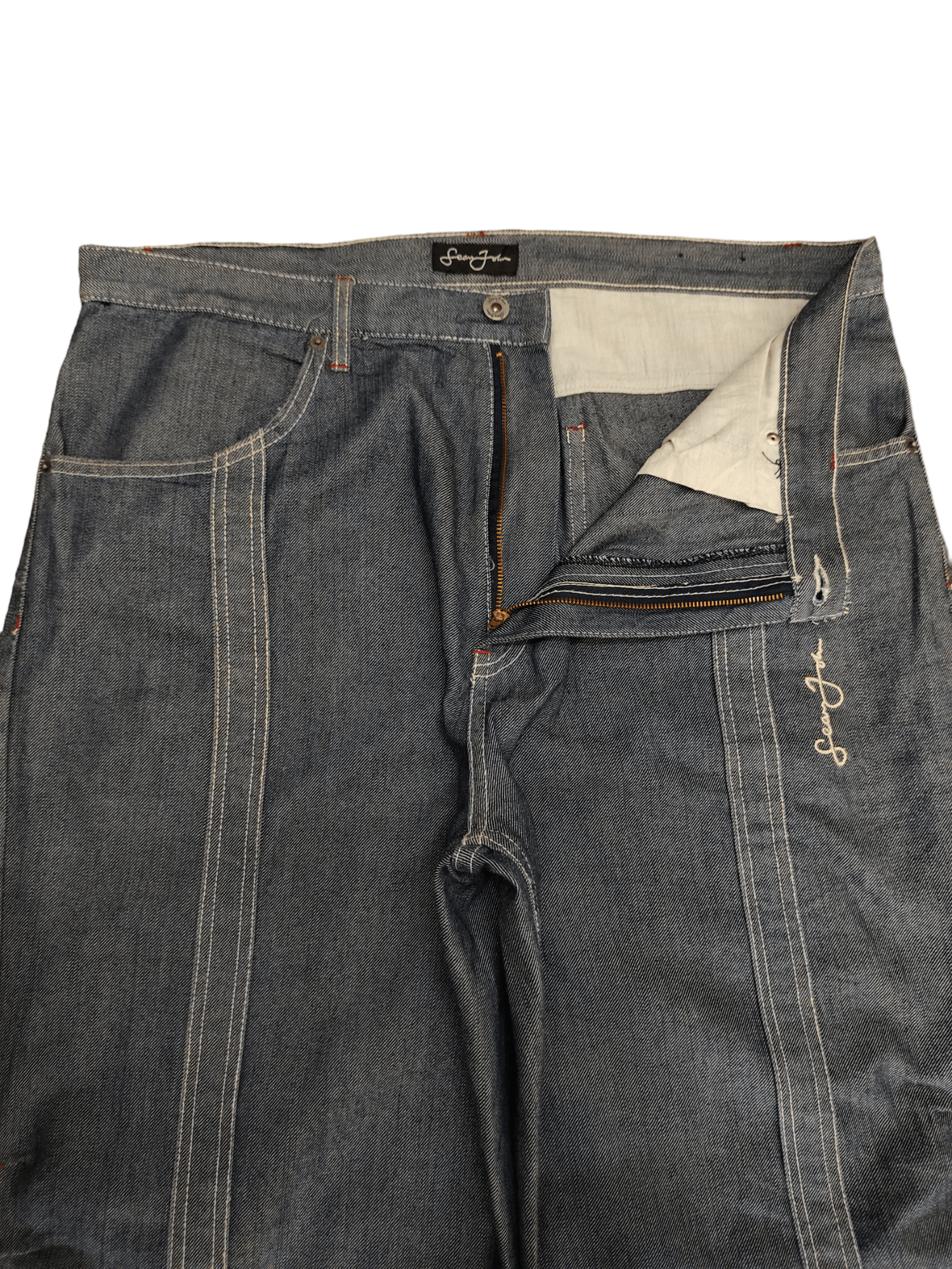 Sean John Sean John Embroidered Wide Leg Denim Y2k Jnco Baggy Jeans Size US 38 / EU 54 - 8 Thumbnail