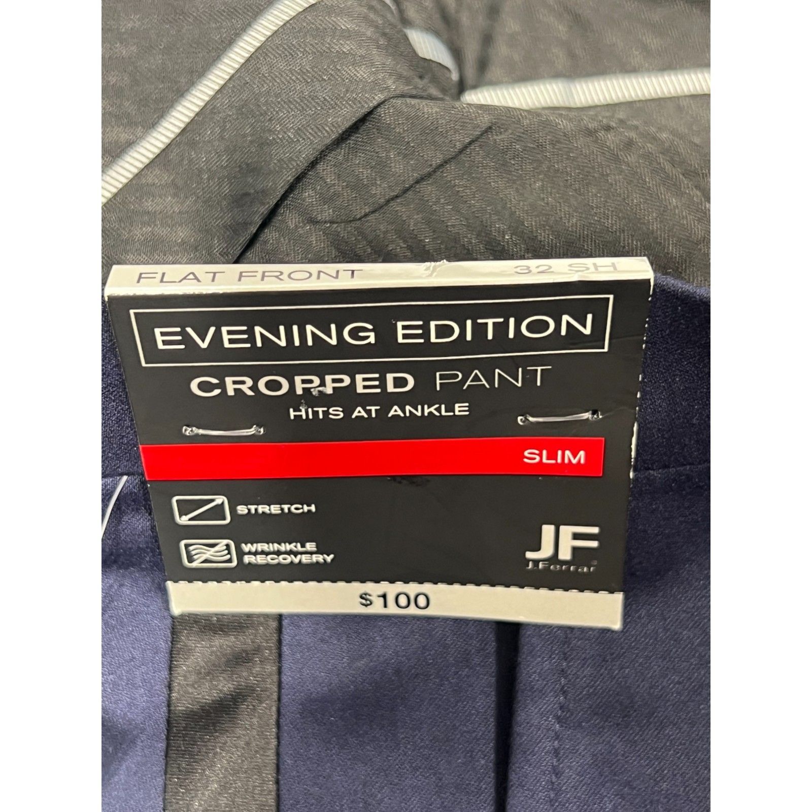 J Ferrar J. Ferrar - Men's Stretch Fabric Slim Fit Flat Front Sui Size US 32 / EU 48 - 10 Thumbnail