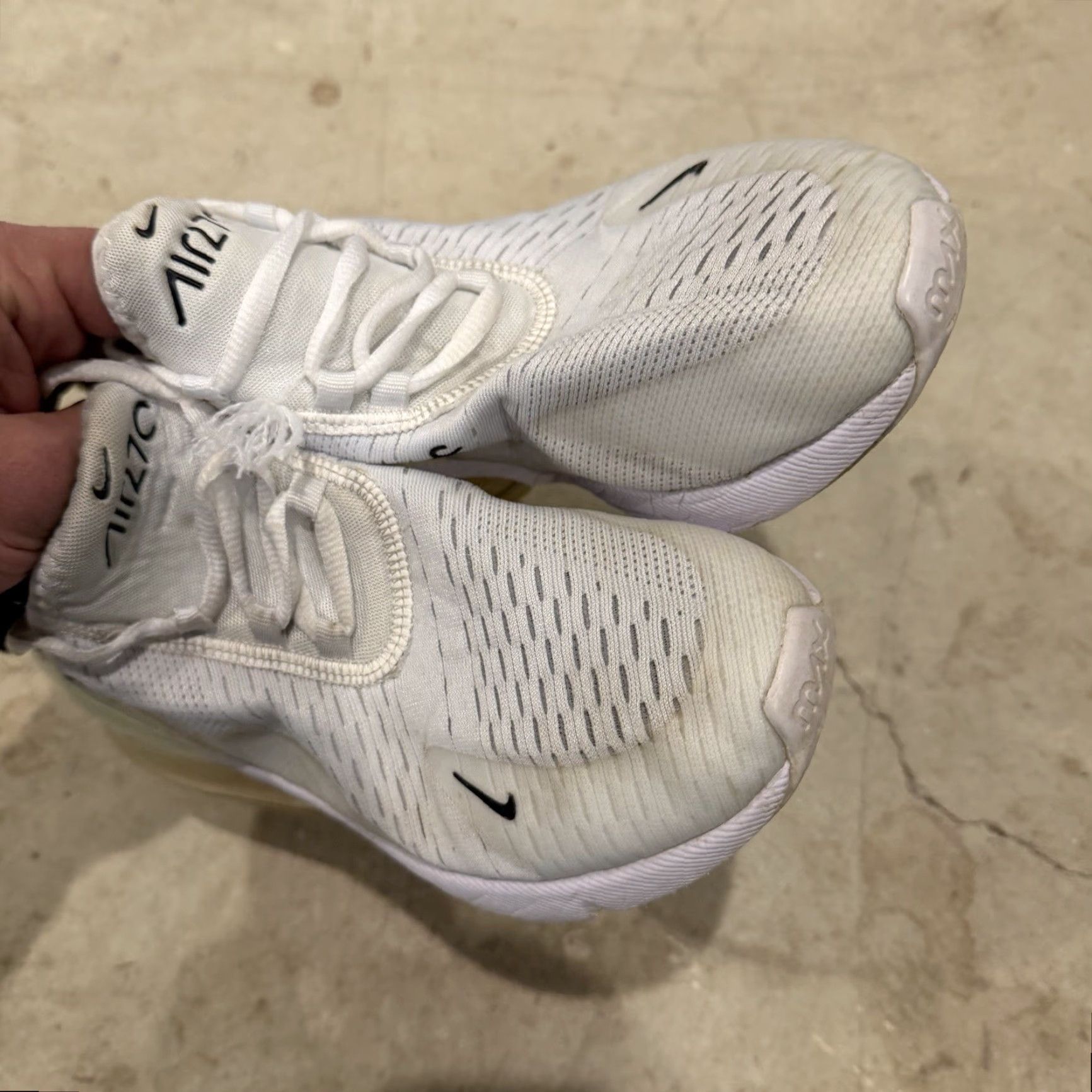 Nike Nike Air Max 270 Womens Size 7 White Black Sneakers AH6789 100, Nike Air Max, Sneaker, Women Size US 5 / IT 35 - 5 Thumbnail