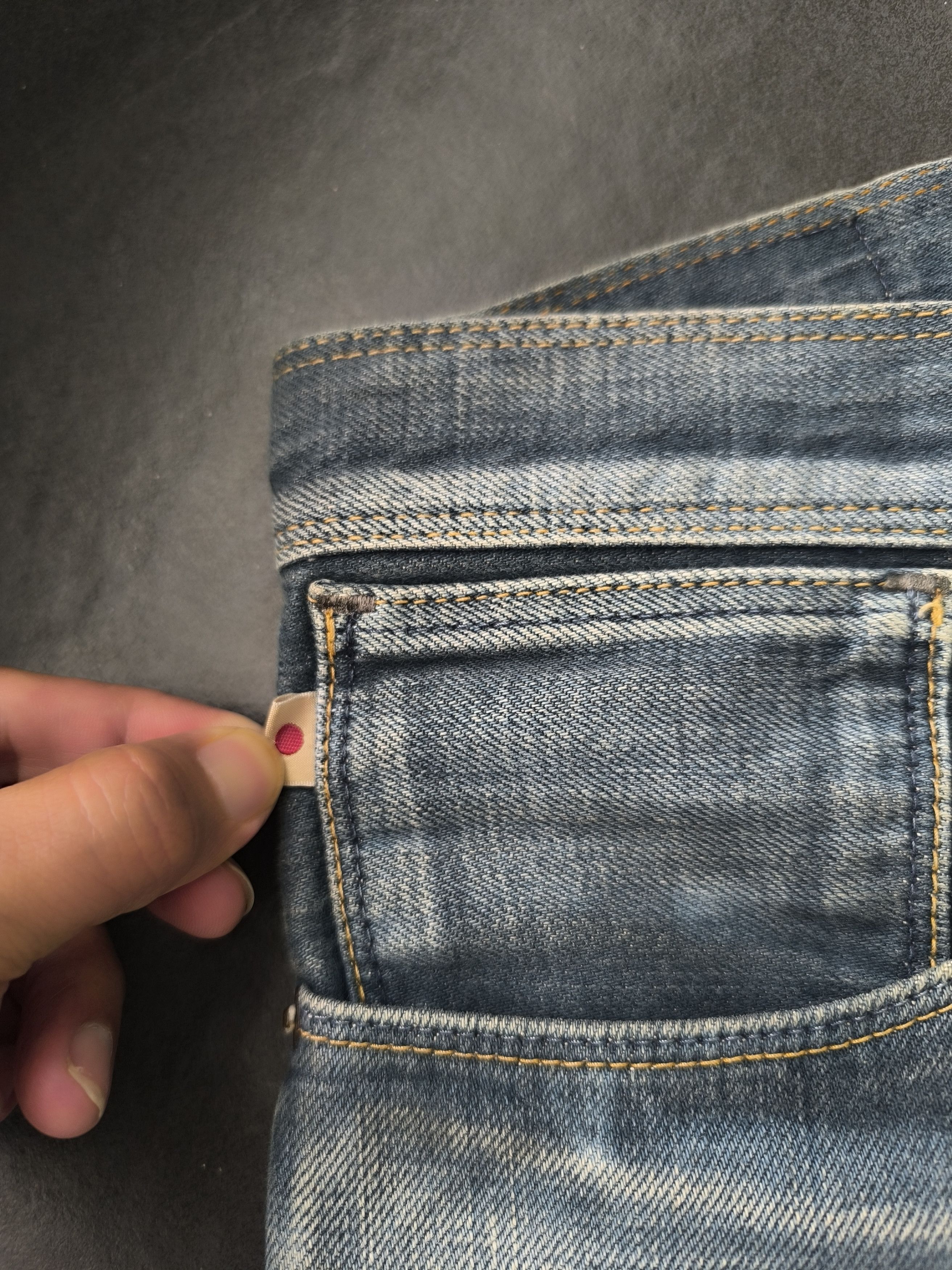 If Six Was Nine × Japanese Brand × Le Grande Bleu (L.G.B.) FLARE JEANS BUCKLE BACK NUMBER JEANS Size US 34 / EU 50 - 5 Thumbnail
