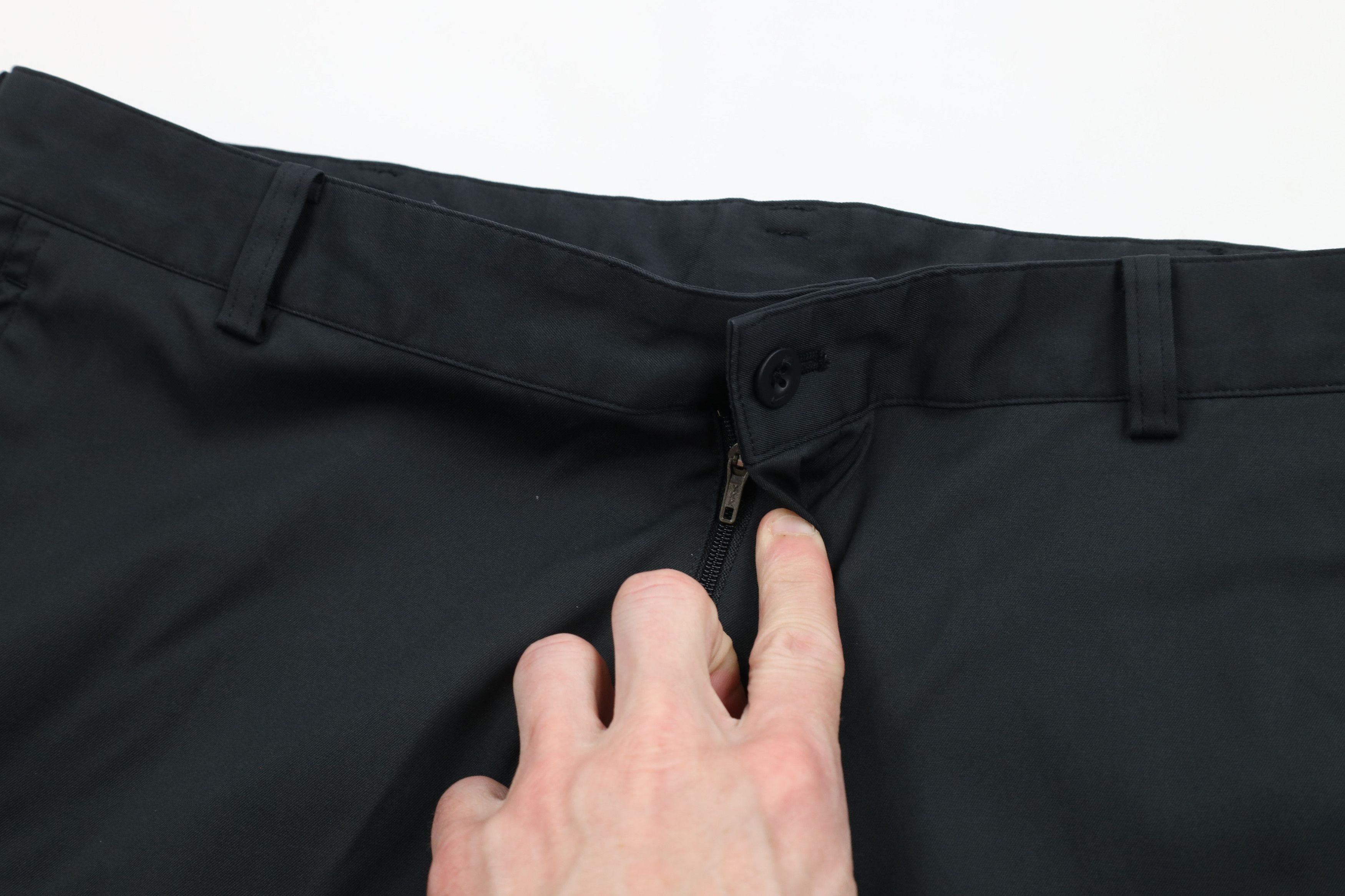 Nike × Vintage Nike Golf Mini Swoosh Flat Front Tech Chino Pants Black Size US 34 / EU 50 - 6 Thumbnail