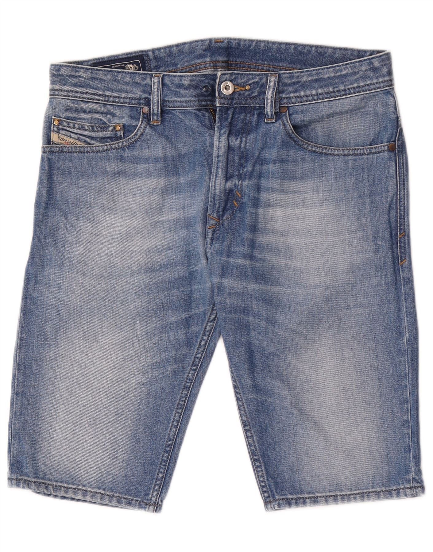 Diesel Mens Denim Shorts W29 Medium Blue Cotton Size US 30 / EU 46 - 1 Thumbnail