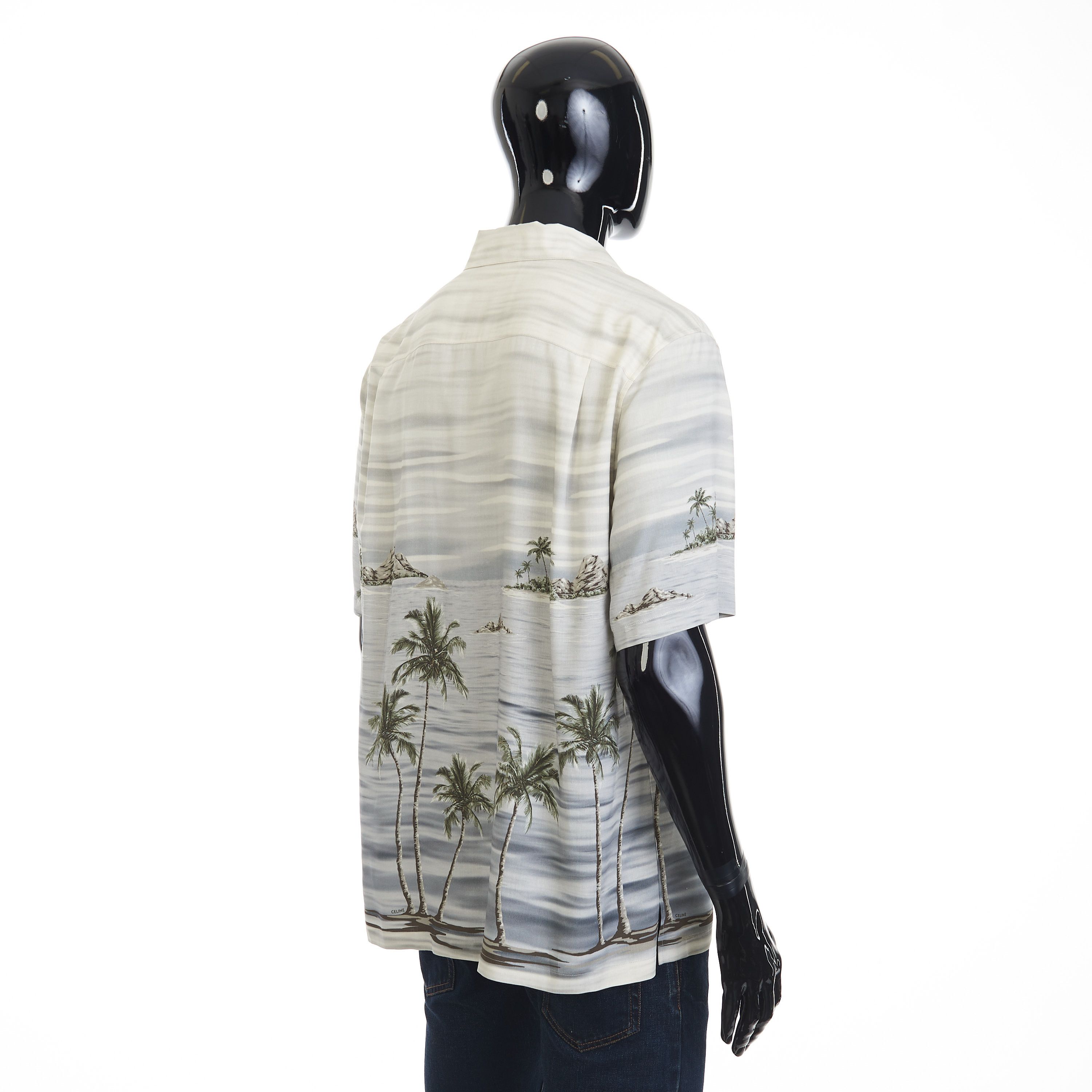 Celine Loose Hawaiian Shirt - Archipelago Print Viscose Size US M / EU 48-50 / 2 - 6 Thumbnail