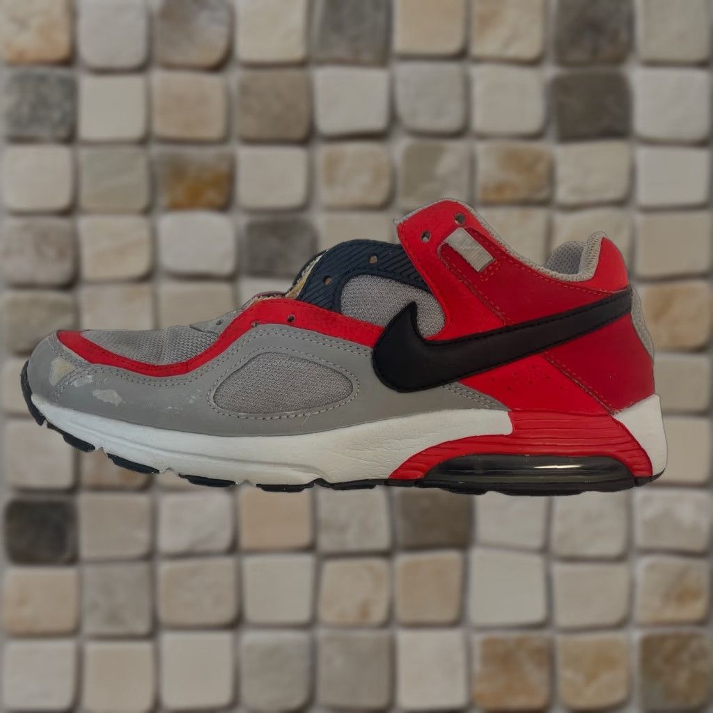 Nike Nike Air Max Go Strong Sneakers Men’s 8 Wolf Gray Challenge Red 418115-016 Size US 8 / EU 41 - 1 Thumbnail