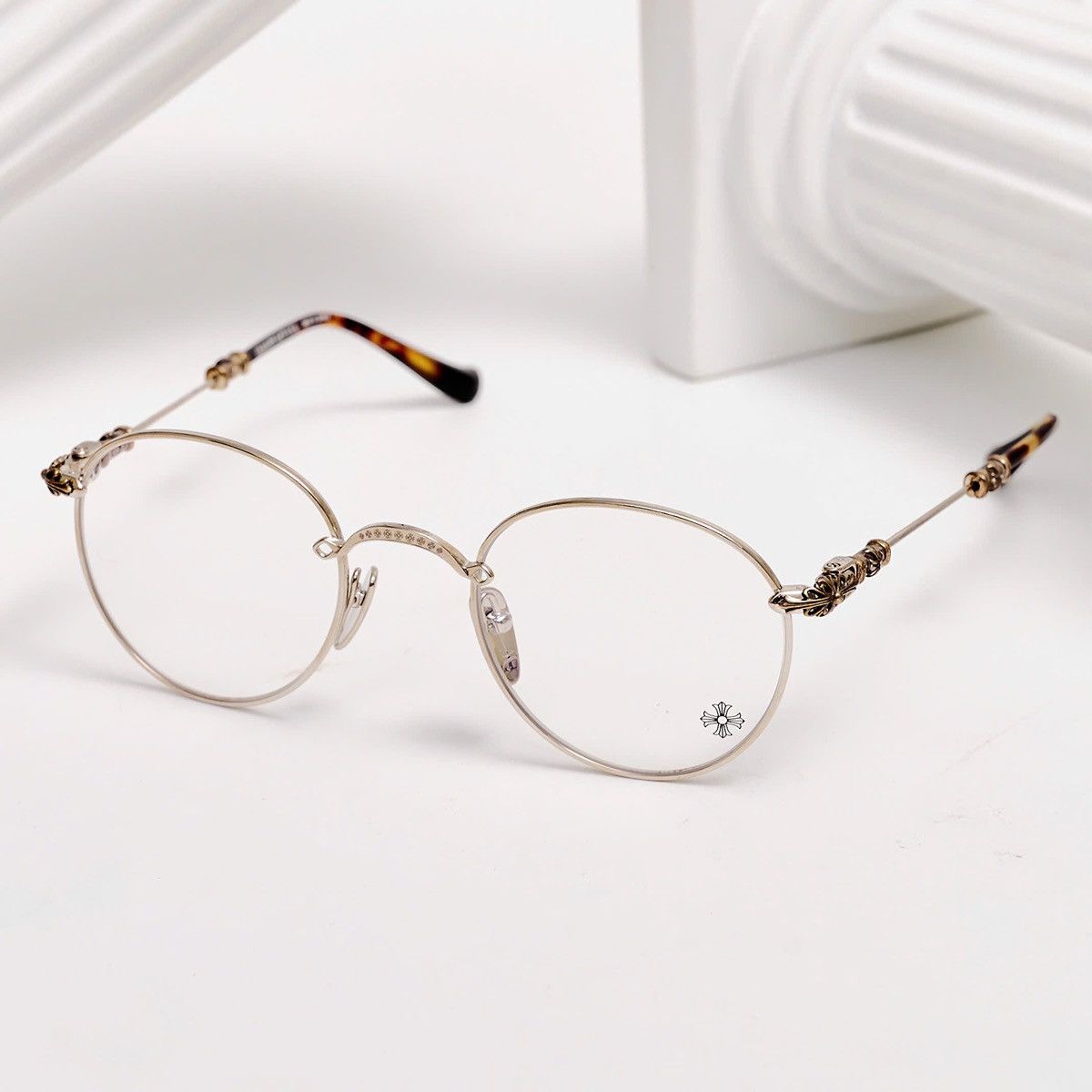 Chrome Hearts CHROME HEARTS BUBBA - A SHINY SILVER - PLASTIC GLASSES Size ONE SIZE - 2 Thumbnail