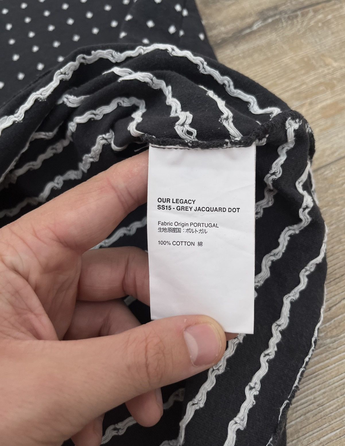 Our Legacy Our Legacy Jacquard Dot T-Shirt Size US L / EU 52-54 / 3 - 10 Thumbnail