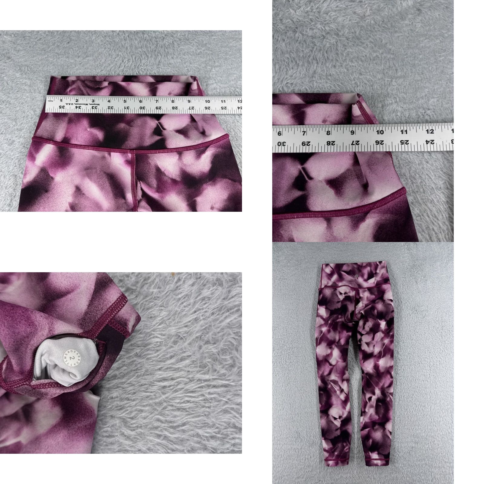 Lululemon Lululemon Pants Women 2 Pink Wunder Under Hi-Rise 7/8 Tight 25" Luxtreme W5AOVS Cropped Pockets Zip Pocket Yoga Luxtreme Womens 23 in Inseam Size 26" / US 2 / IT 38 - 8 Thumbnail