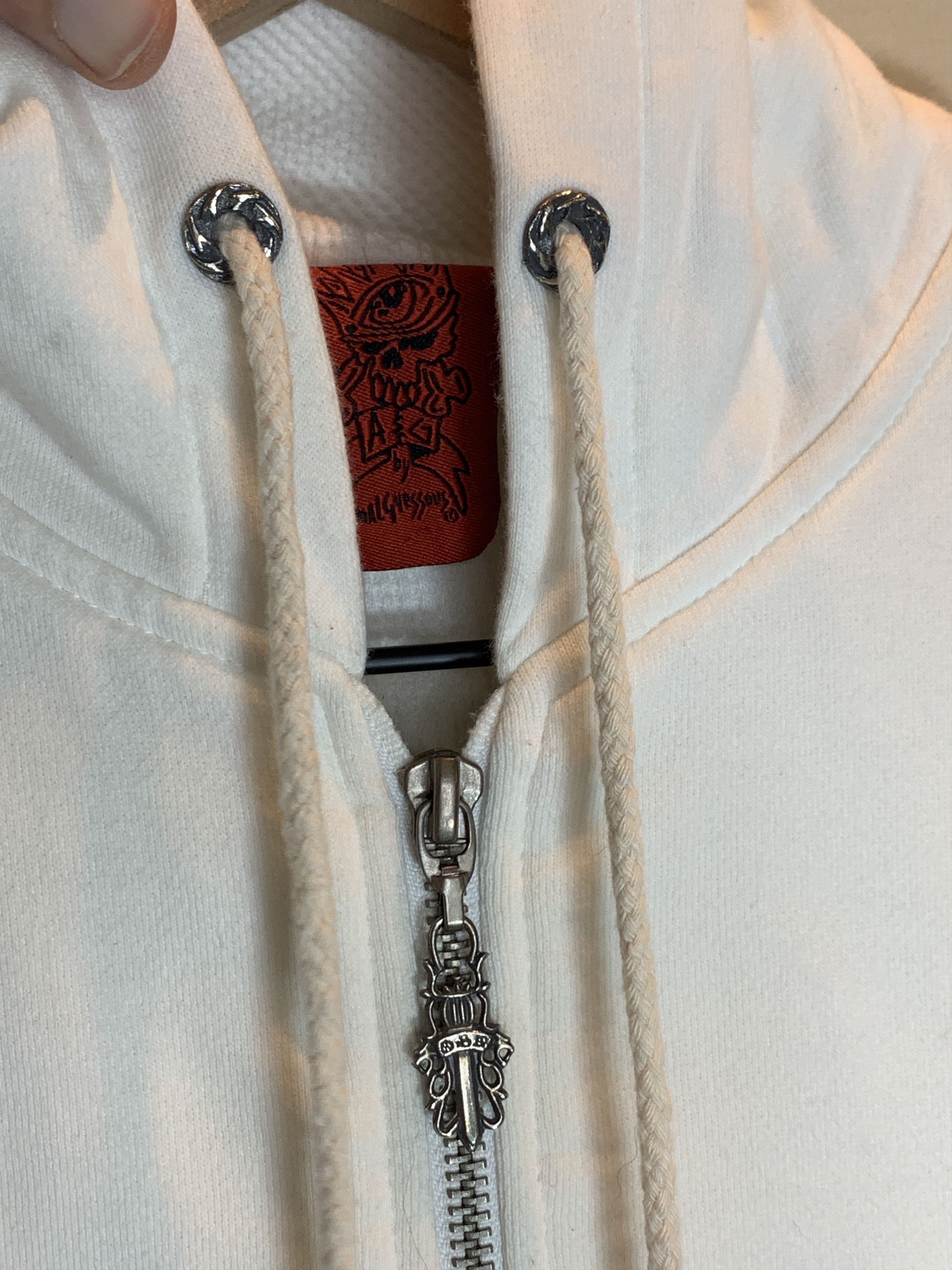 A&G Rock *RARE* Vintage A&G Rock Amal Guessous Crosses Thermal Hoodie Size M / US 6-8 / IT 42-44 - 9 Thumbnail